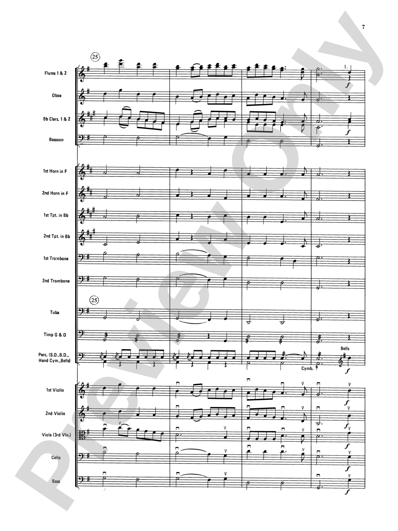 Rondeau (Theme from Masterpiece Theatre): Full Orchestra Conductor Score & Parts