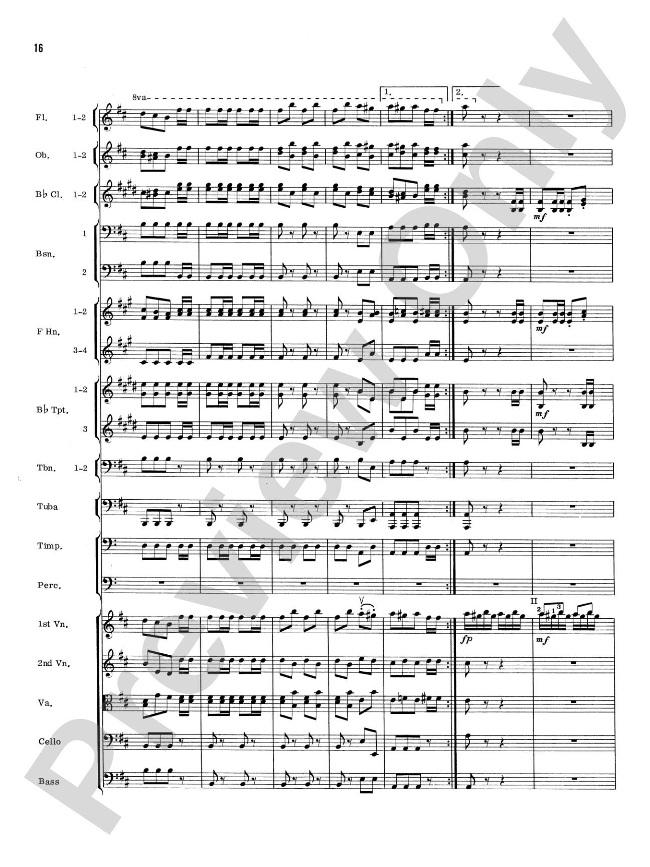 William Tell Overture: Full Orchestra Conductor Score & Parts