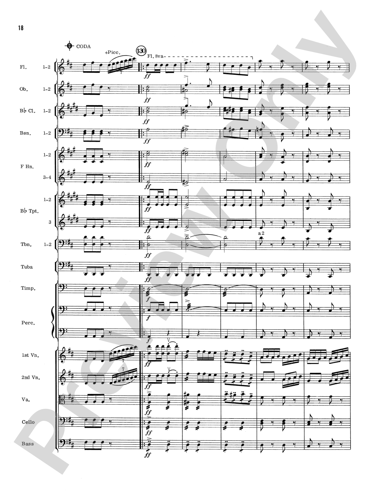 William Tell Overture: Full Orchestra Conductor Score & Parts
