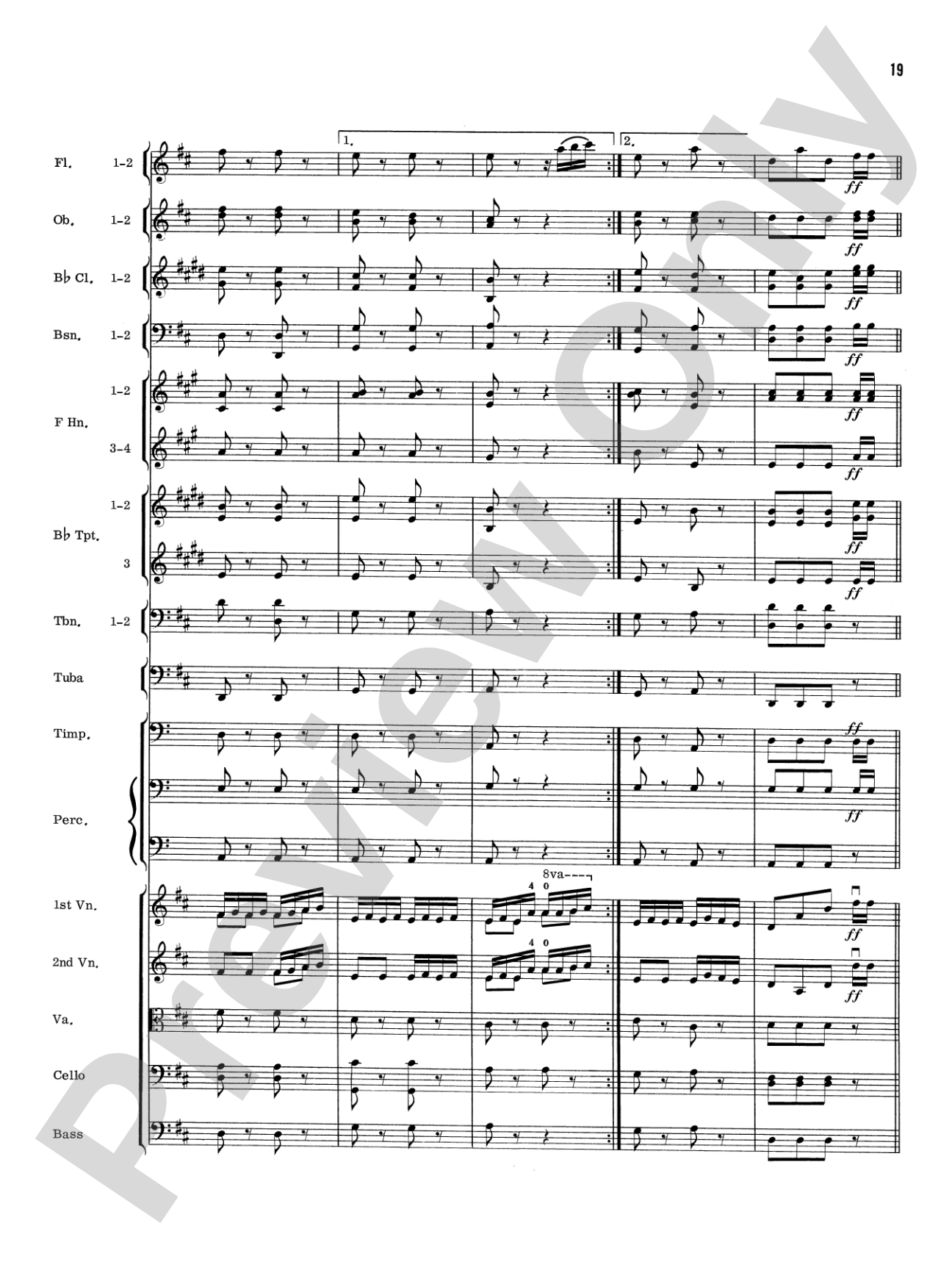 William Tell Overture: Full Orchestra Conductor Score & Parts