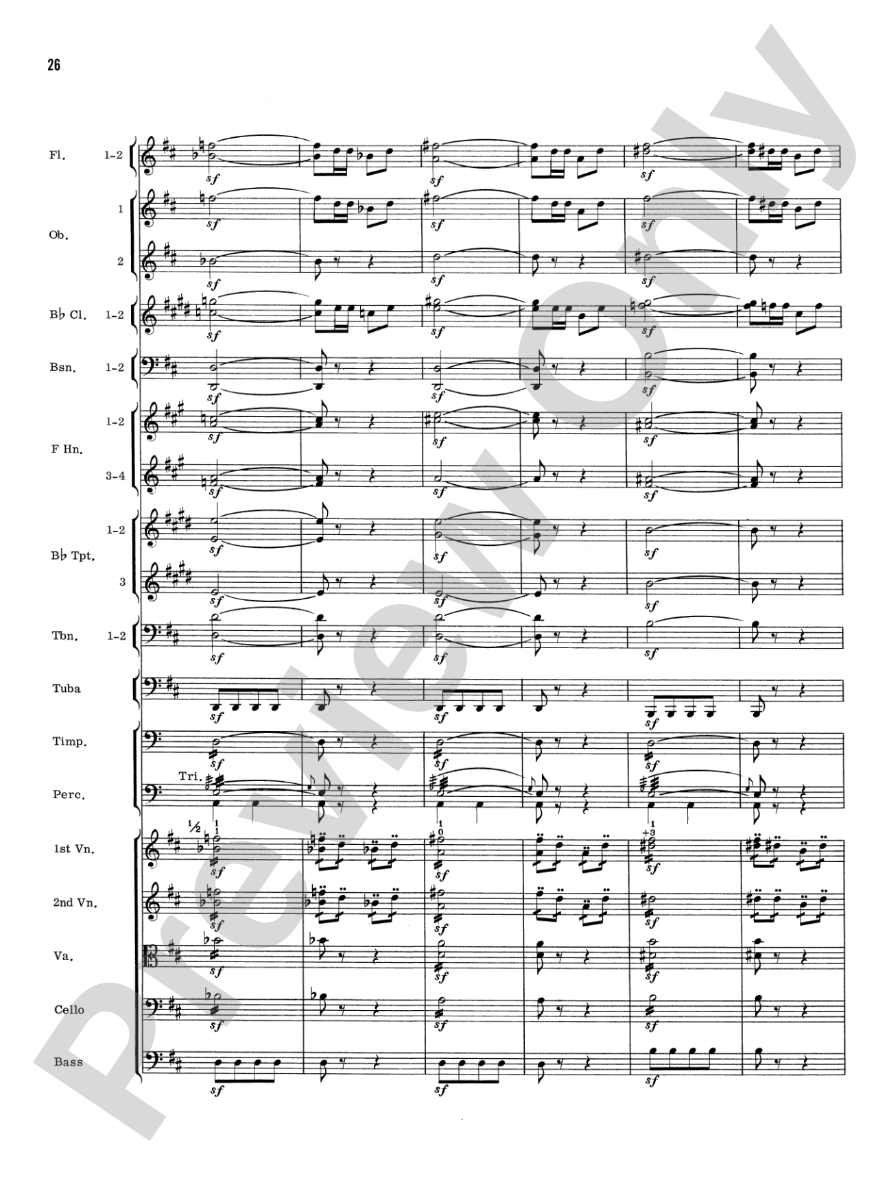 William Tell Overture: Full Orchestra Conductor Score & Parts