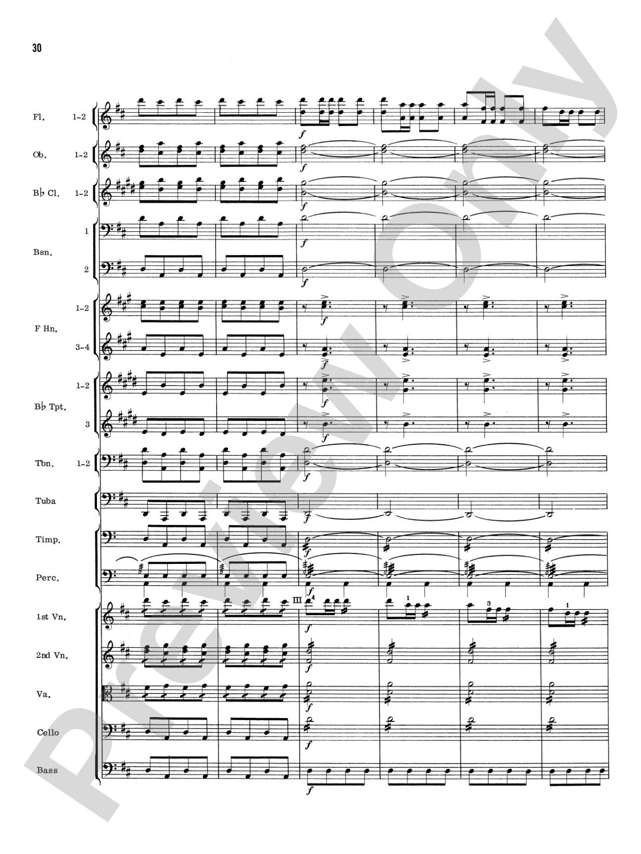 William Tell Overture: Full Orchestra Conductor Score & Parts