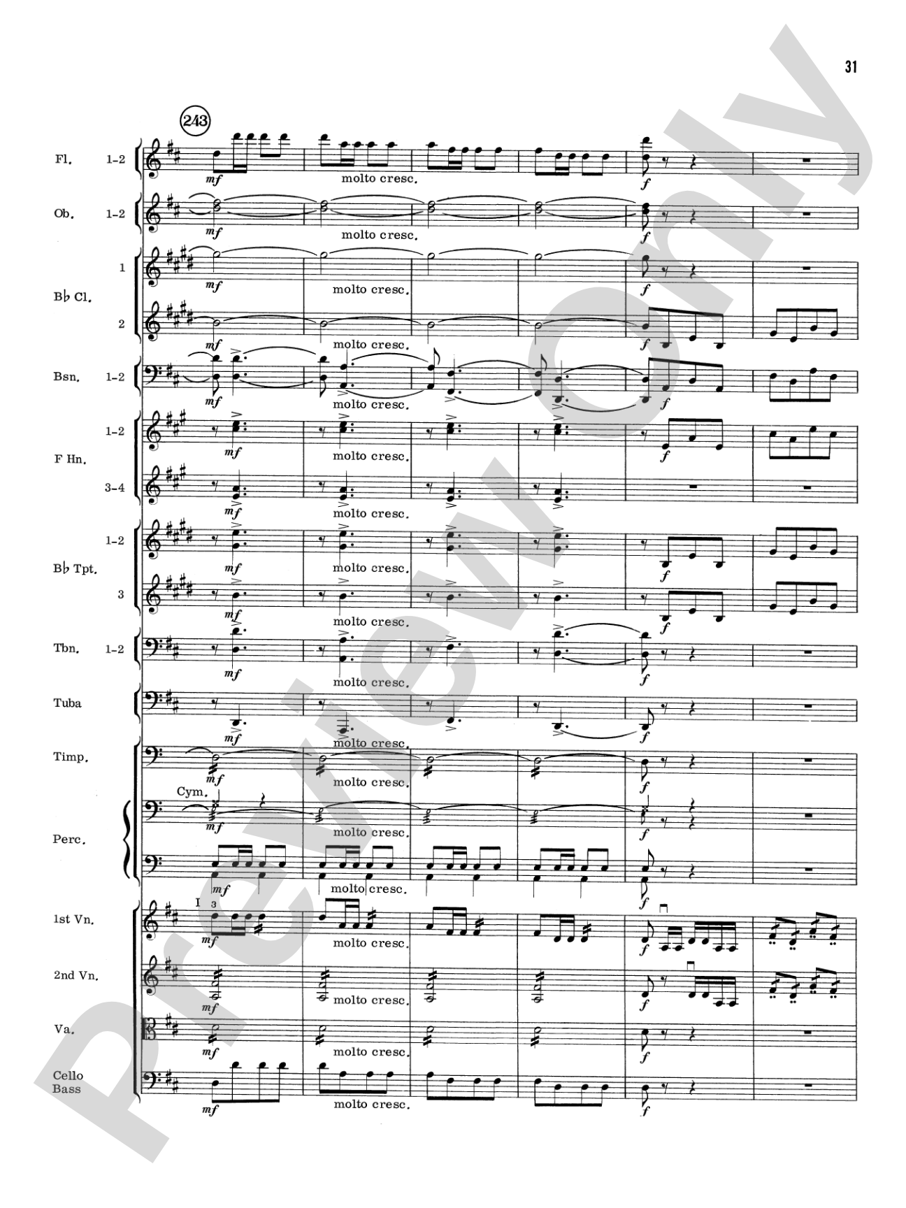 William Tell Overture: Full Orchestra Conductor Score & Parts