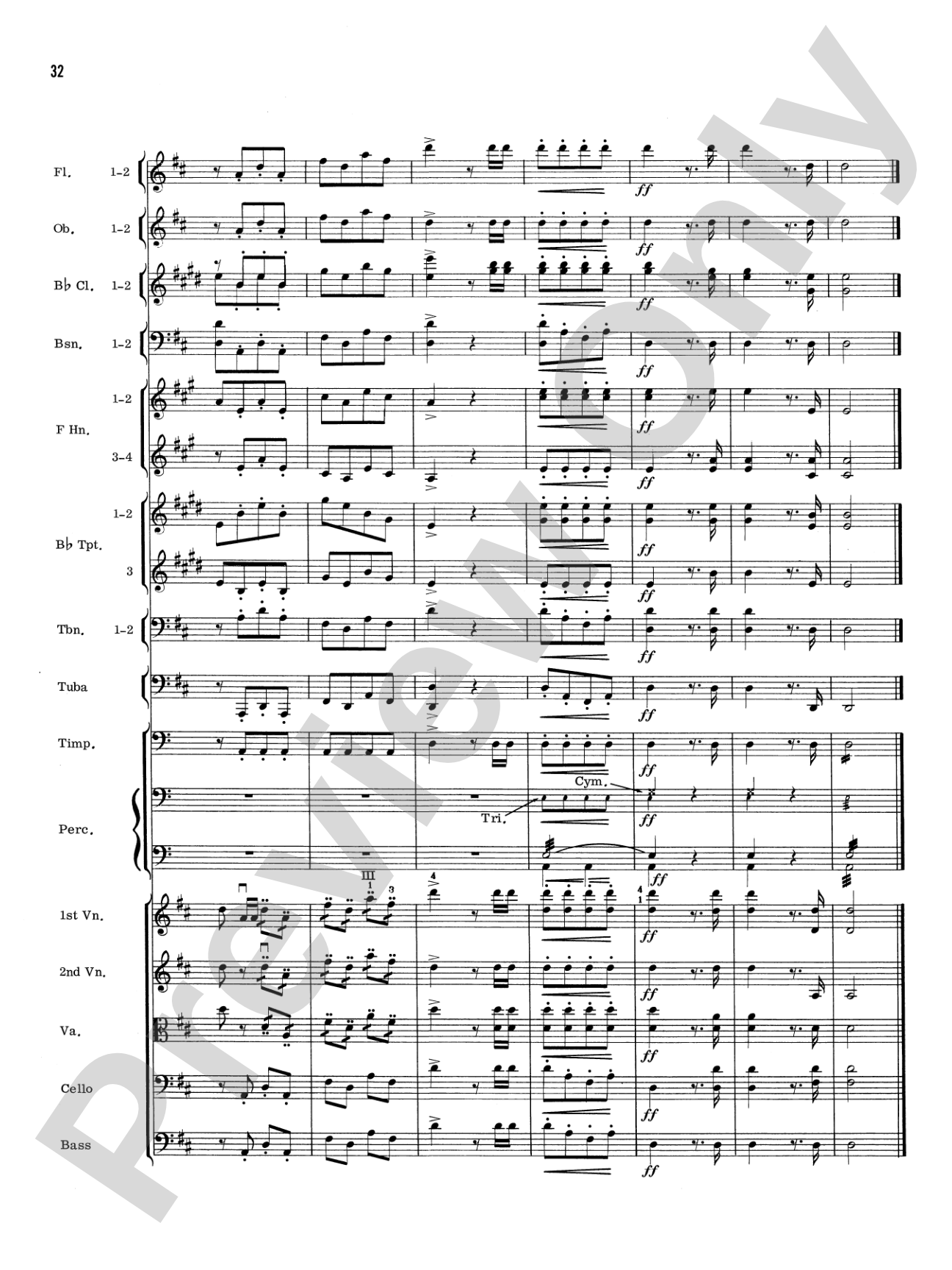 William Tell Overture: Full Orchestra Conductor Score & Parts