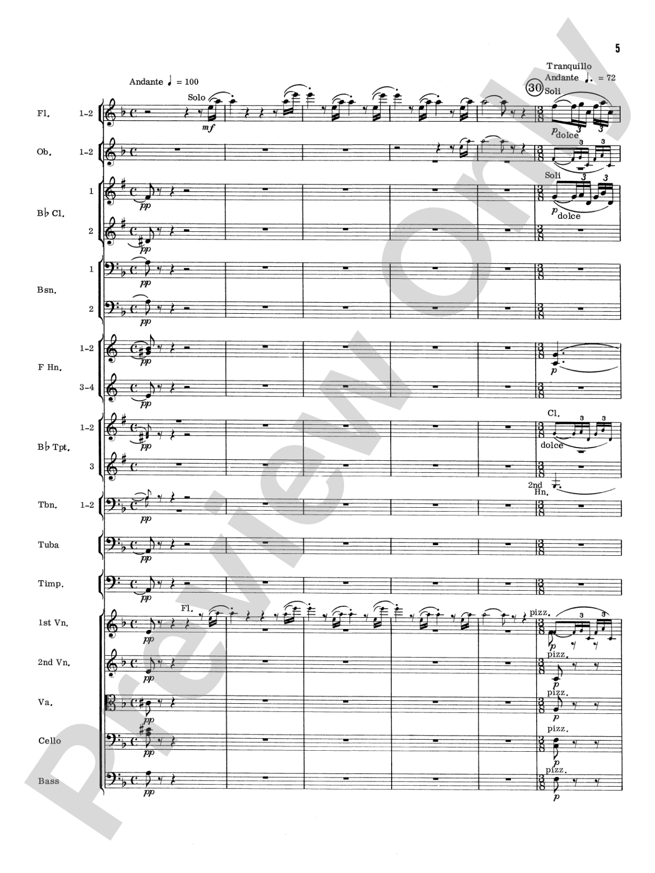 William Tell Overture: Full Orchestra Conductor Score & Parts
