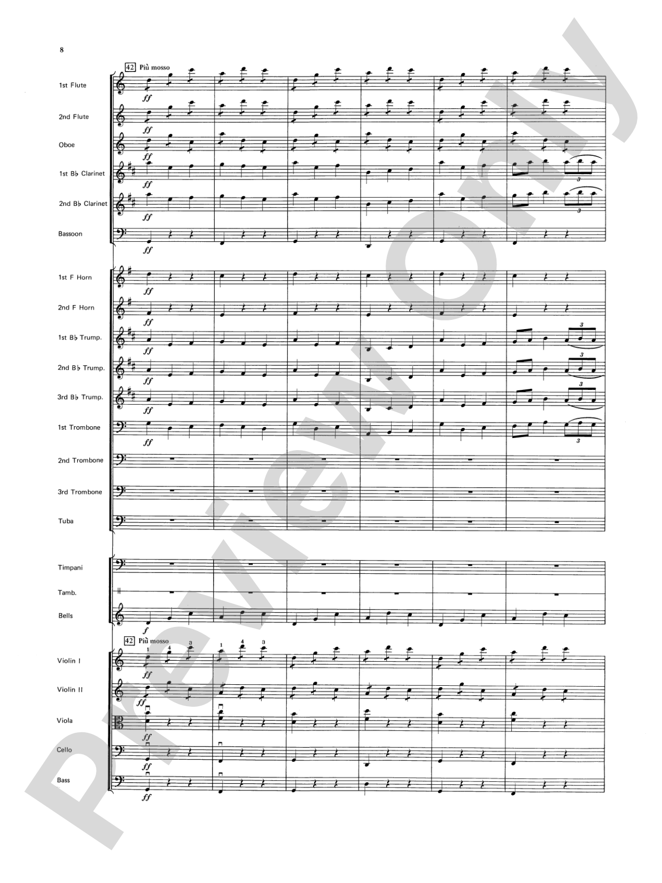 Jupiter (Bringer of Jollity): Full Orchestra Conductor Score & Parts
