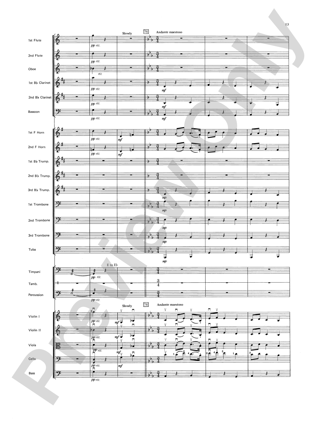 Jupiter (Bringer of Jollity): Full Orchestra Conductor Score & Parts