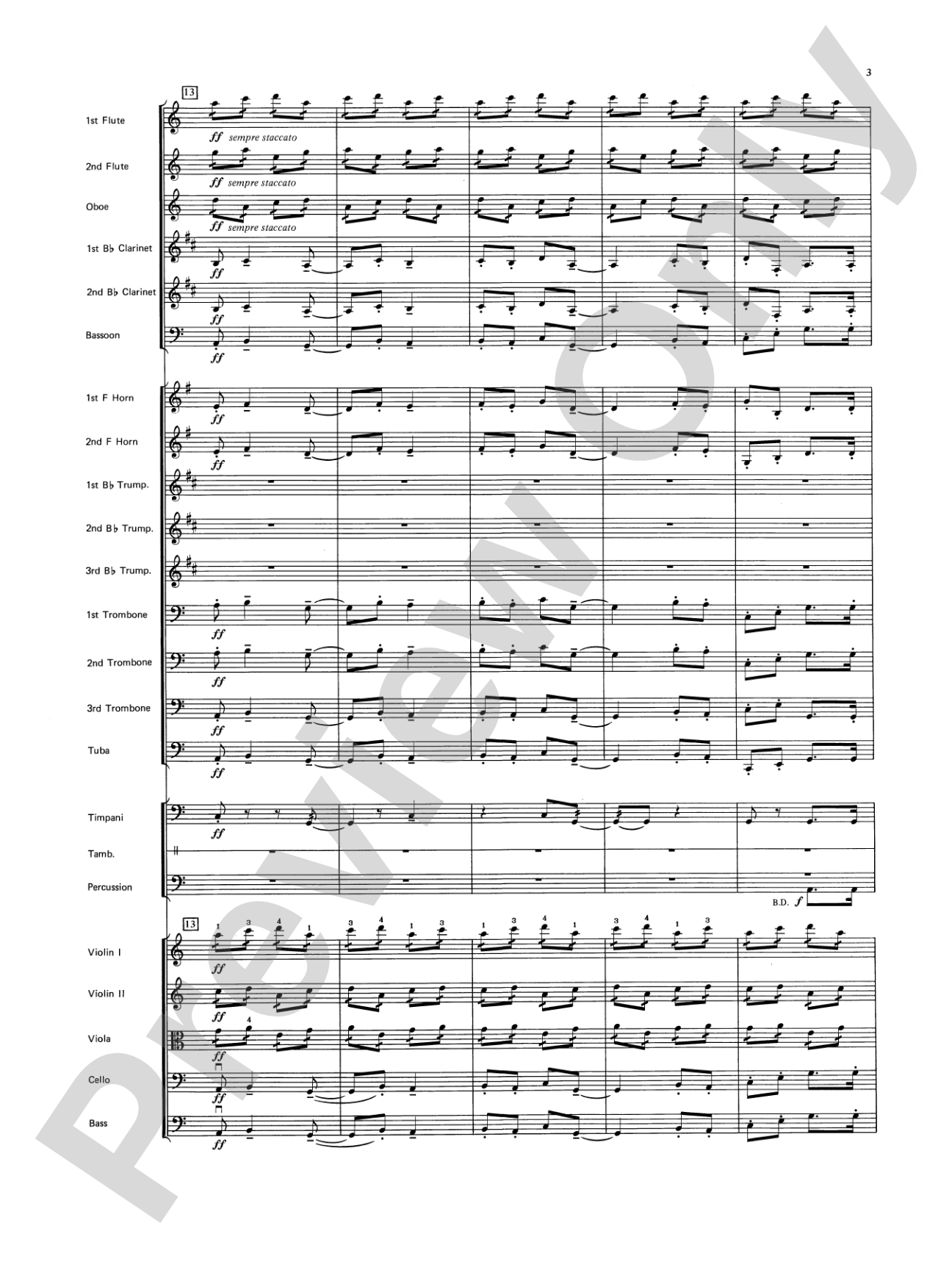 Jupiter (Bringer of Jollity): Full Orchestra Conductor Score & Parts