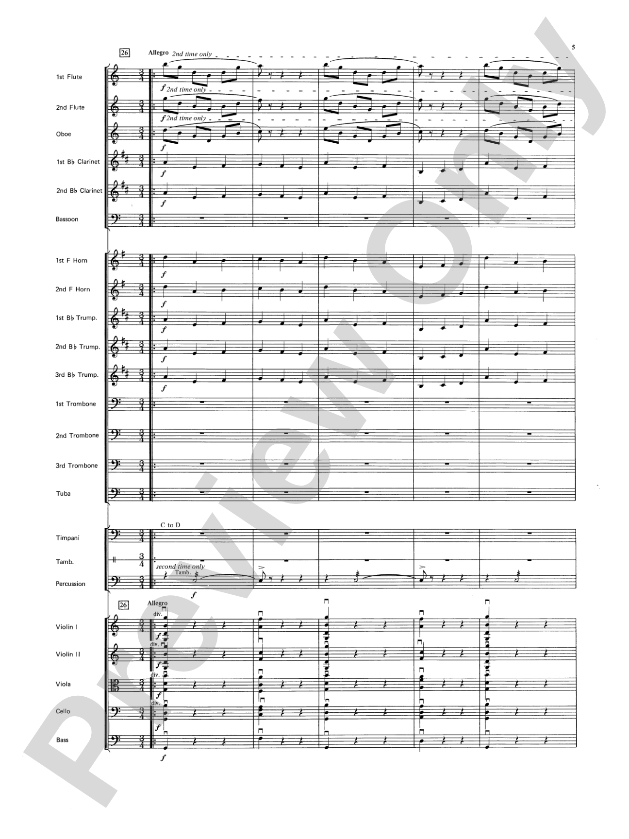 Jupiter (Bringer of Jollity): Full Orchestra Conductor Score & Parts