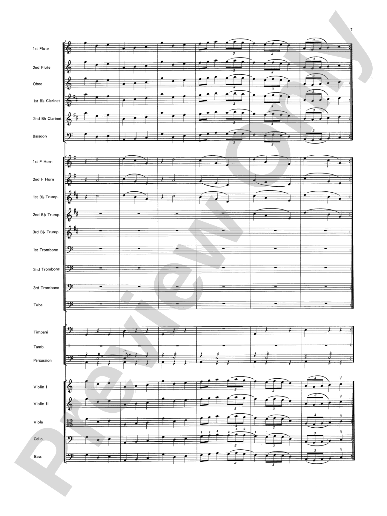 Jupiter (Bringer of Jollity): Full Orchestra Conductor Score & Parts