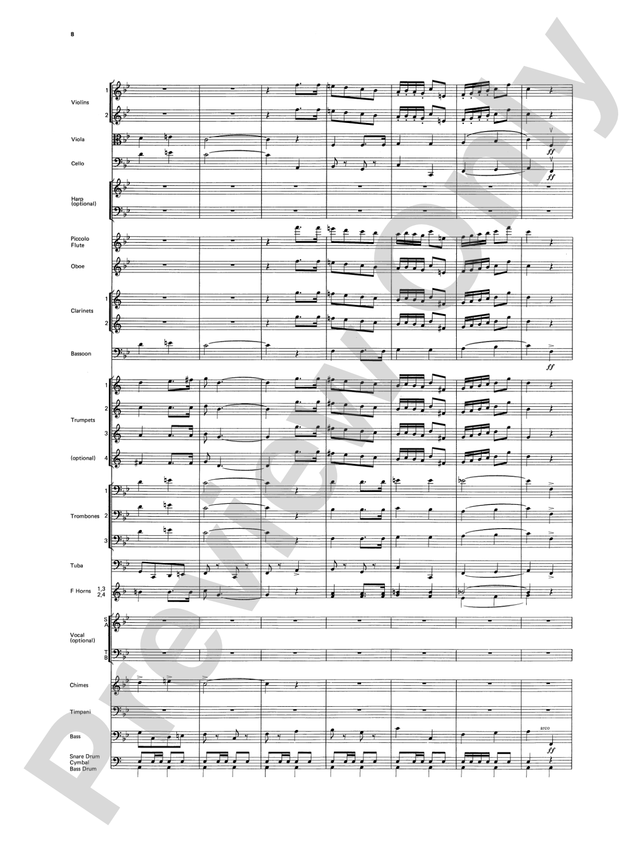 America! Patriotic Themes (as played at Disney World): Full Orchestra Conductor Score & Parts