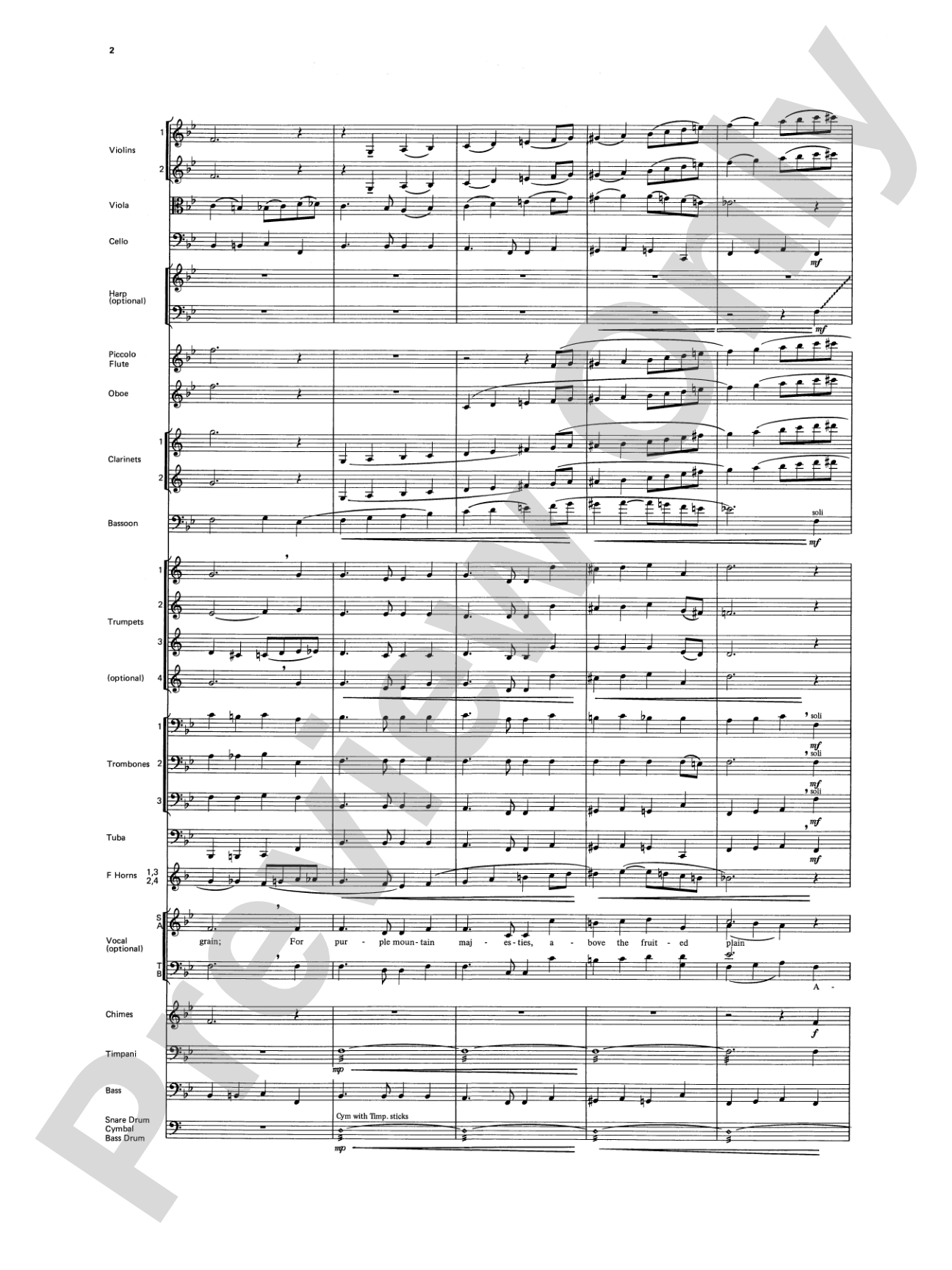 America! Patriotic Themes (as played at Disney World): Full Orchestra Conductor Score & Parts