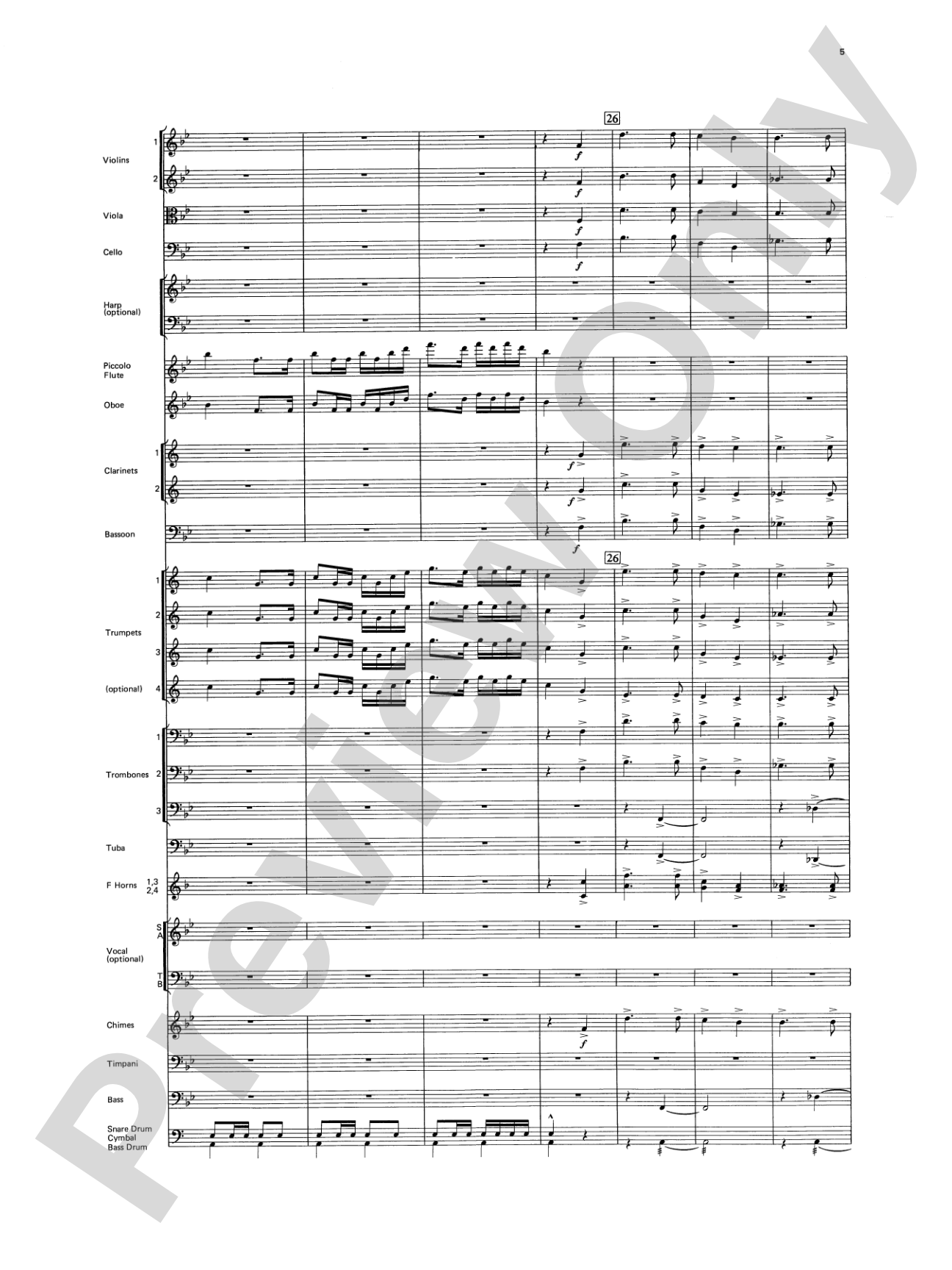 America! Patriotic Themes (as played at Disney World): Full Orchestra Conductor Score & Parts