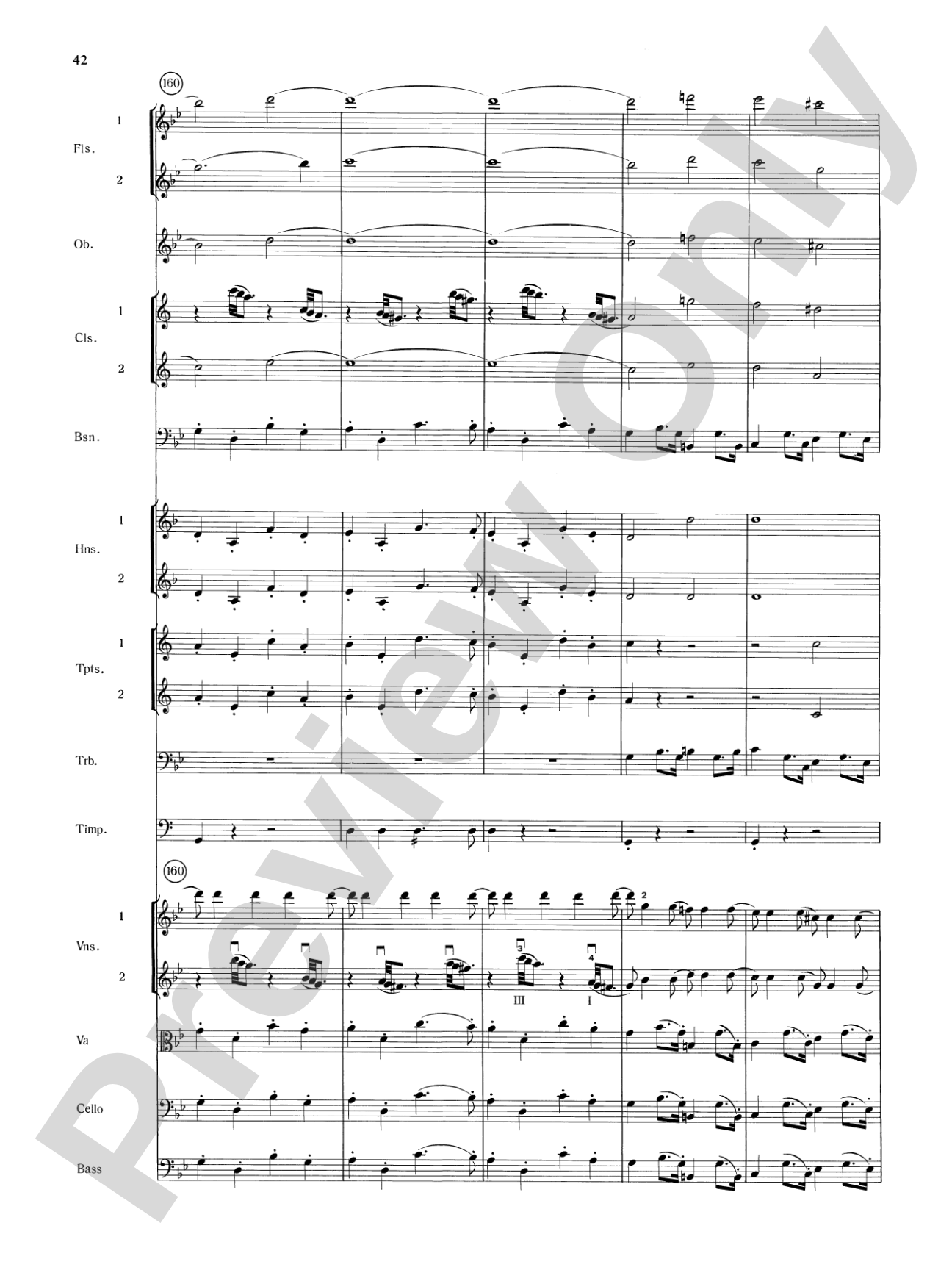 Mozart's Symphony No. 25 in G Minor, 3rd & 4th Movements: Full Orchestra Conductor Score & Parts