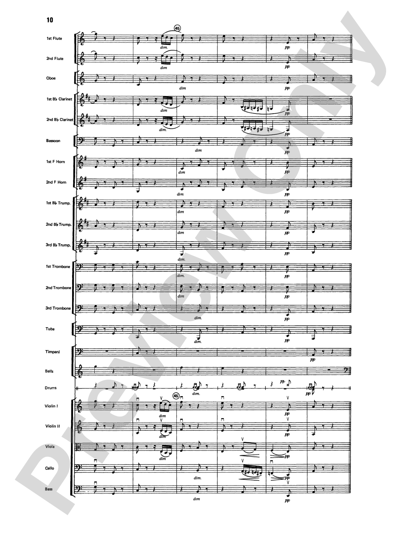 Variations on a Paganini Theme: Full Orchestra Conductor Score & Parts