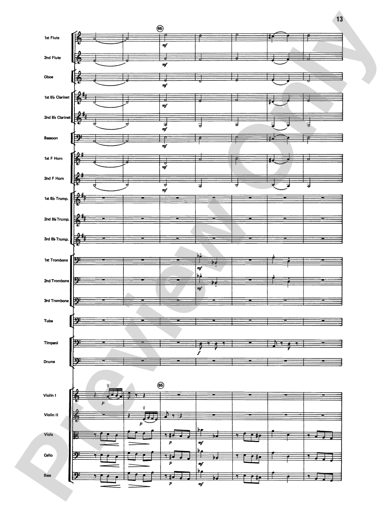 Variations on a Paganini Theme: Full Orchestra Conductor Score & Parts