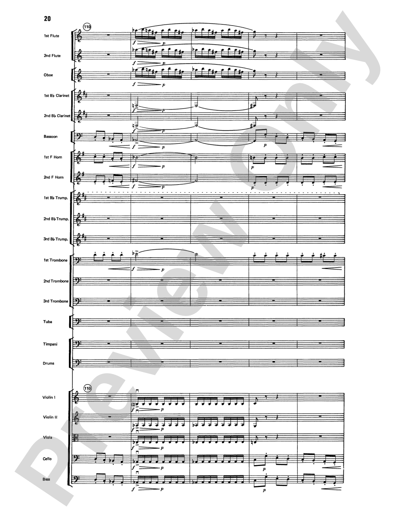 Variations on a Paganini Theme: Full Orchestra Conductor Score & Parts