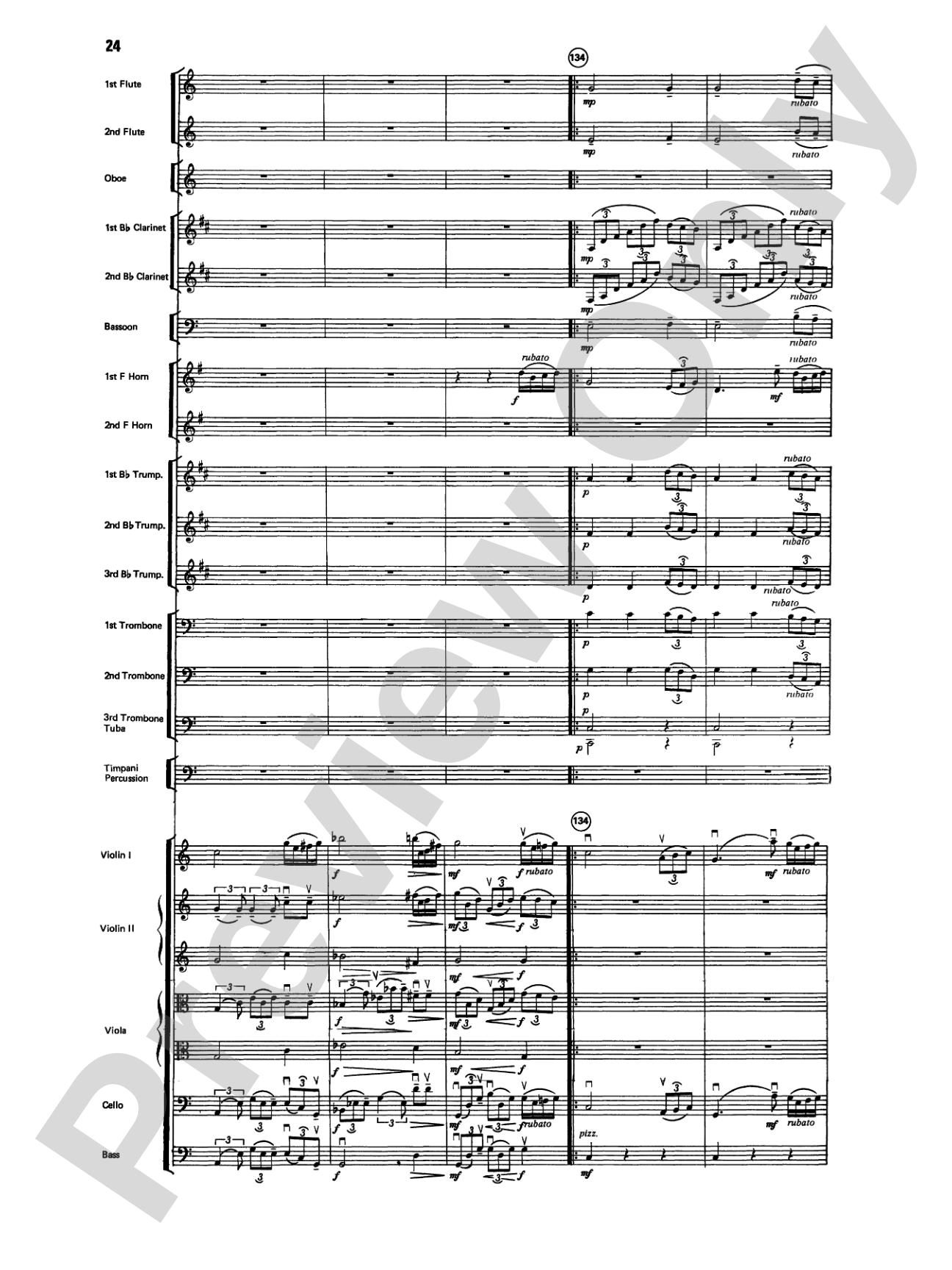 Variations on a Paganini Theme: Full Orchestra Conductor Score & Parts