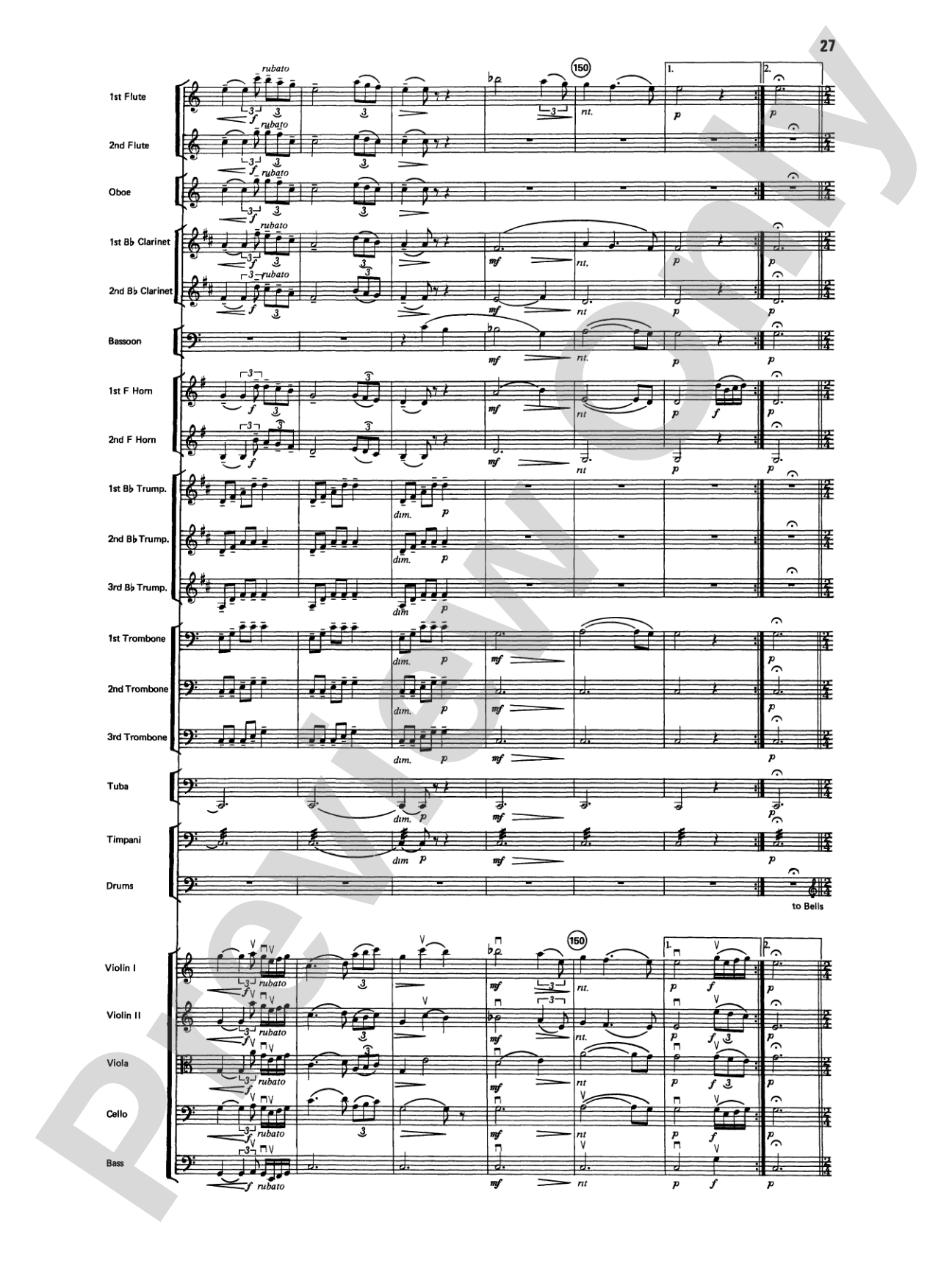 Variations on a Paganini Theme: Full Orchestra Conductor Score & Parts