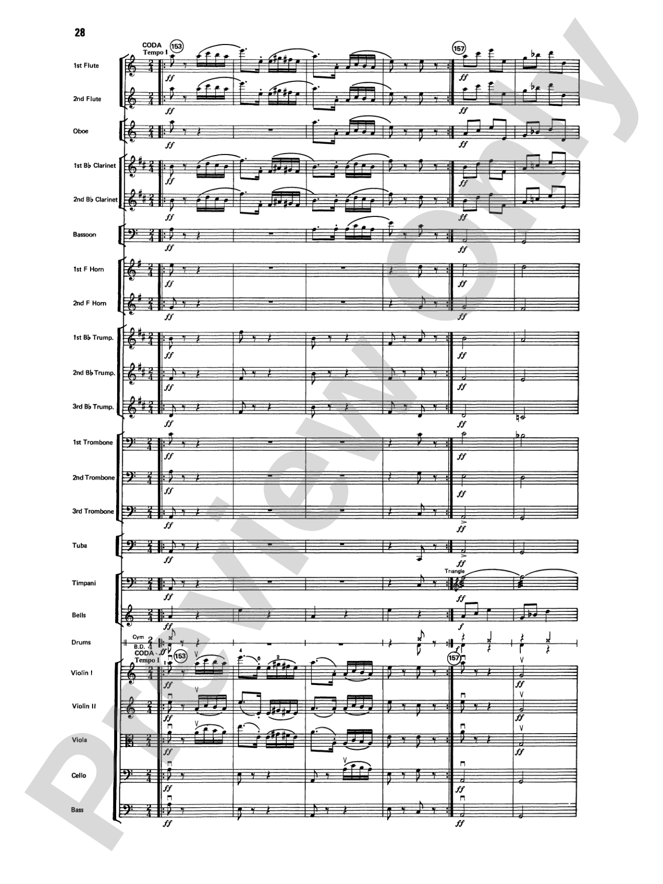 Variations on a Paganini Theme: Full Orchestra Conductor Score & Parts