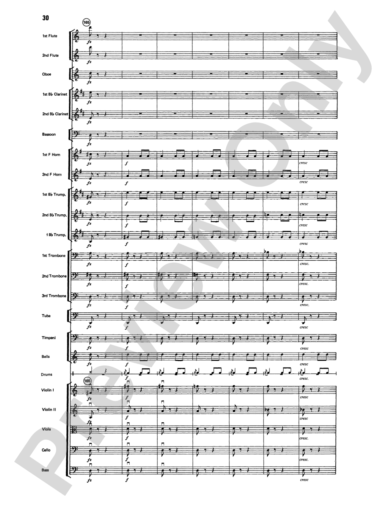 Variations on a Paganini Theme: Full Orchestra Conductor Score & Parts