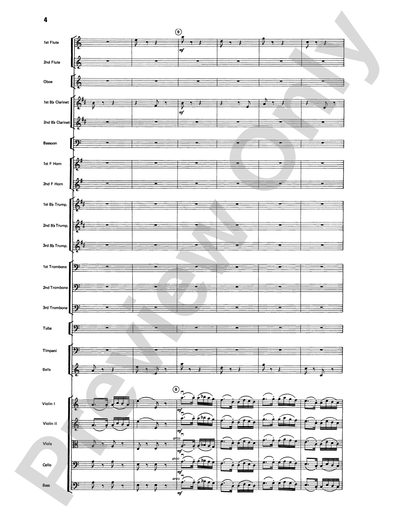 Variations on a Paganini Theme: Full Orchestra Conductor Score & Parts