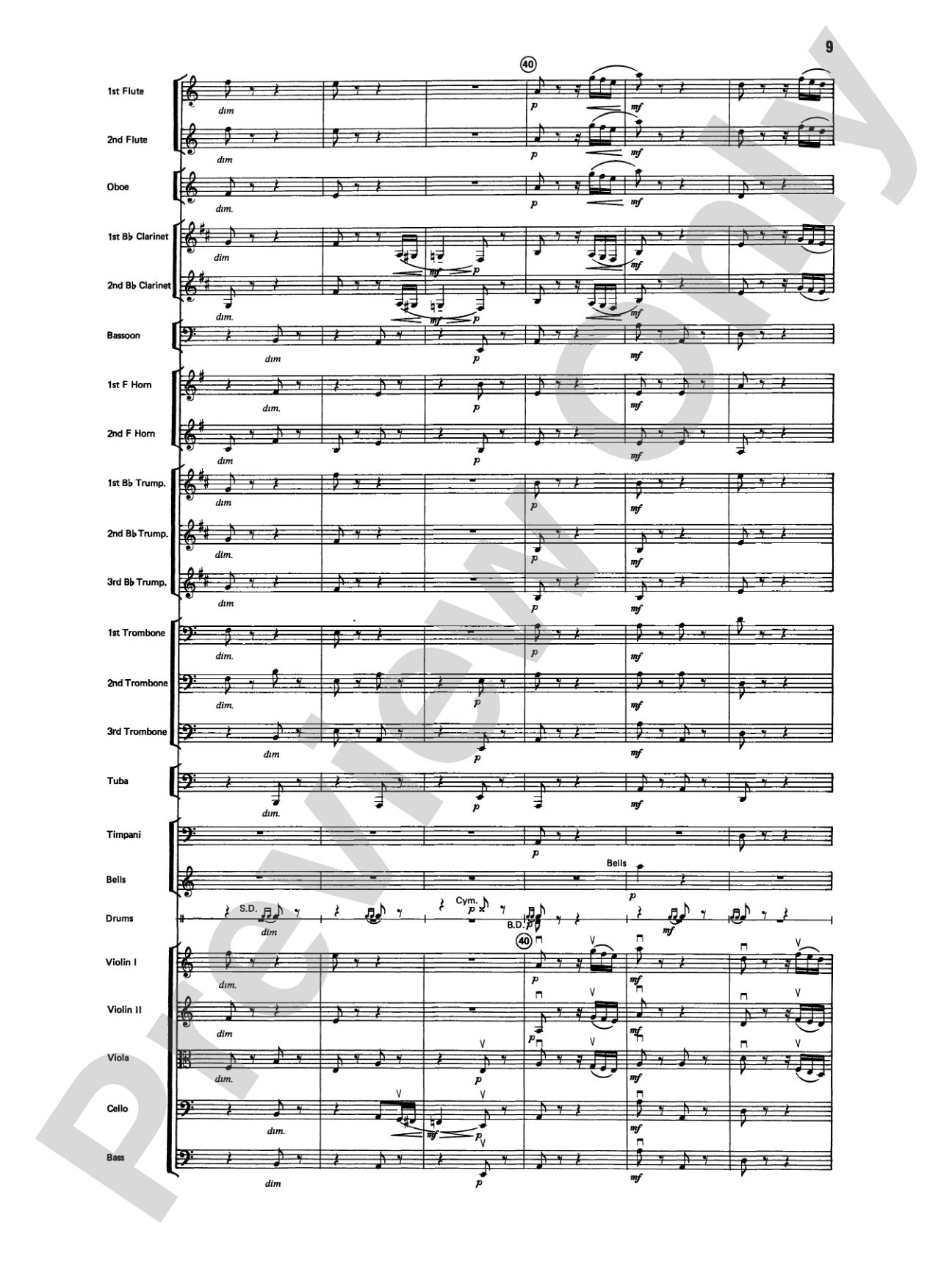 Variations on a Paganini Theme: Full Orchestra Conductor Score & Parts
