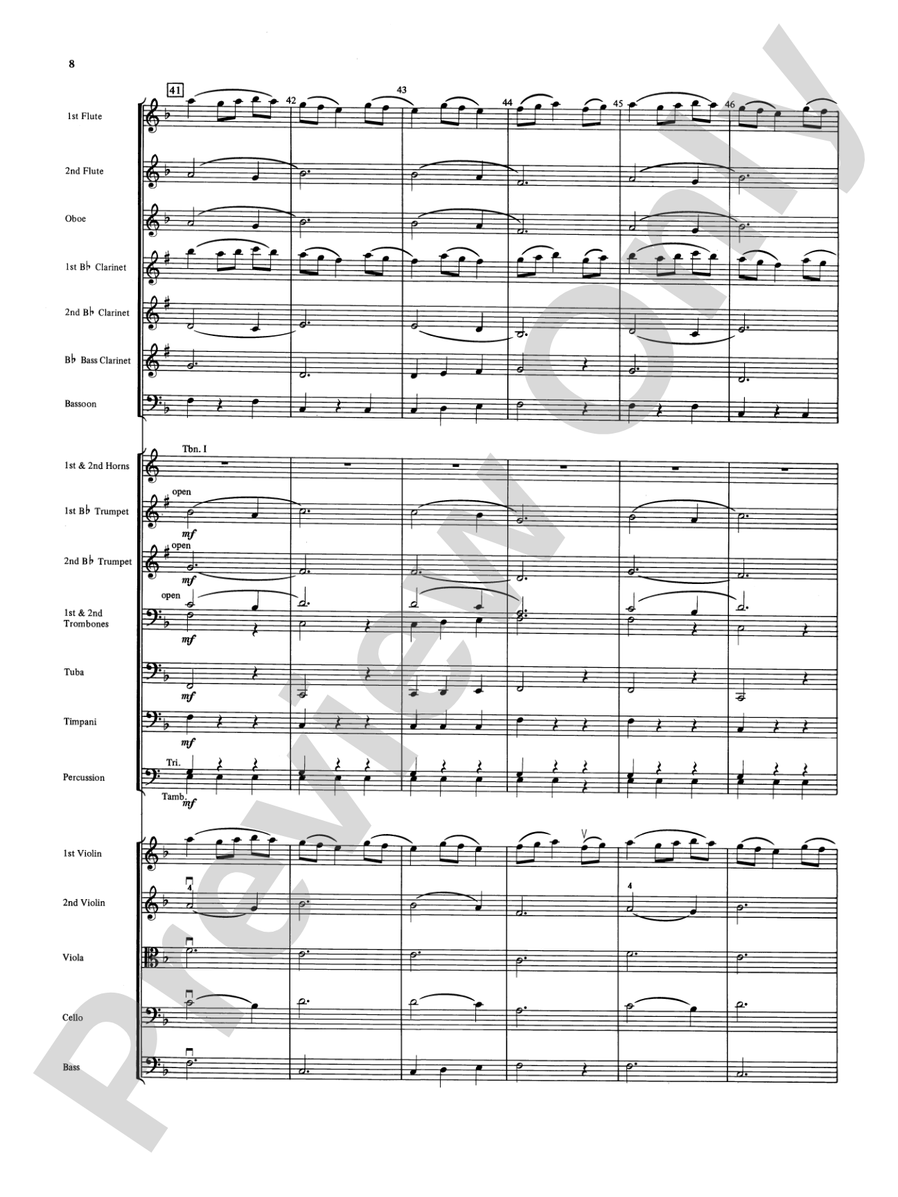 Fandango and Alborado: Full Orchestra Conductor Score & Parts