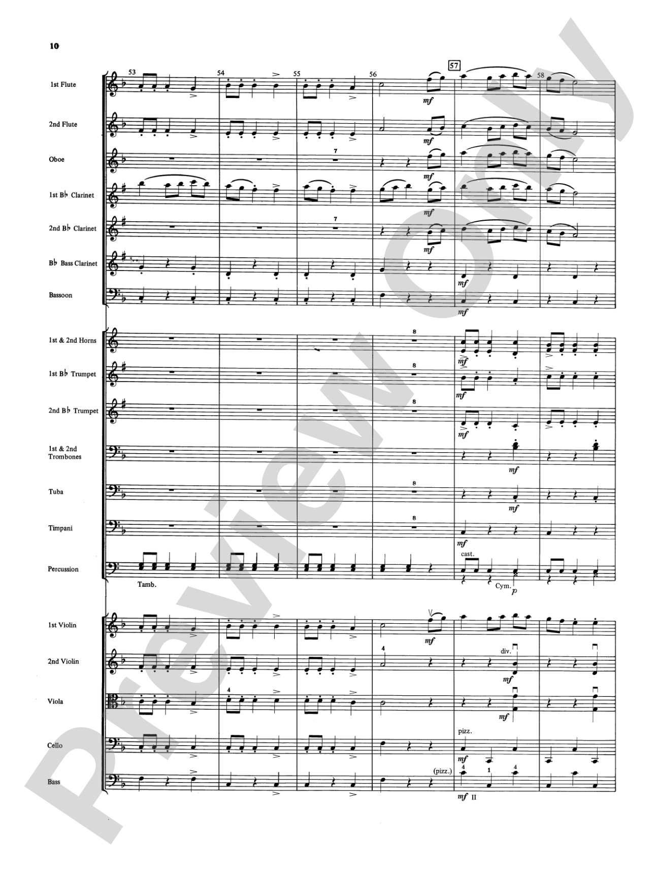 Fandango and Alborado: Full Orchestra Conductor Score & Parts