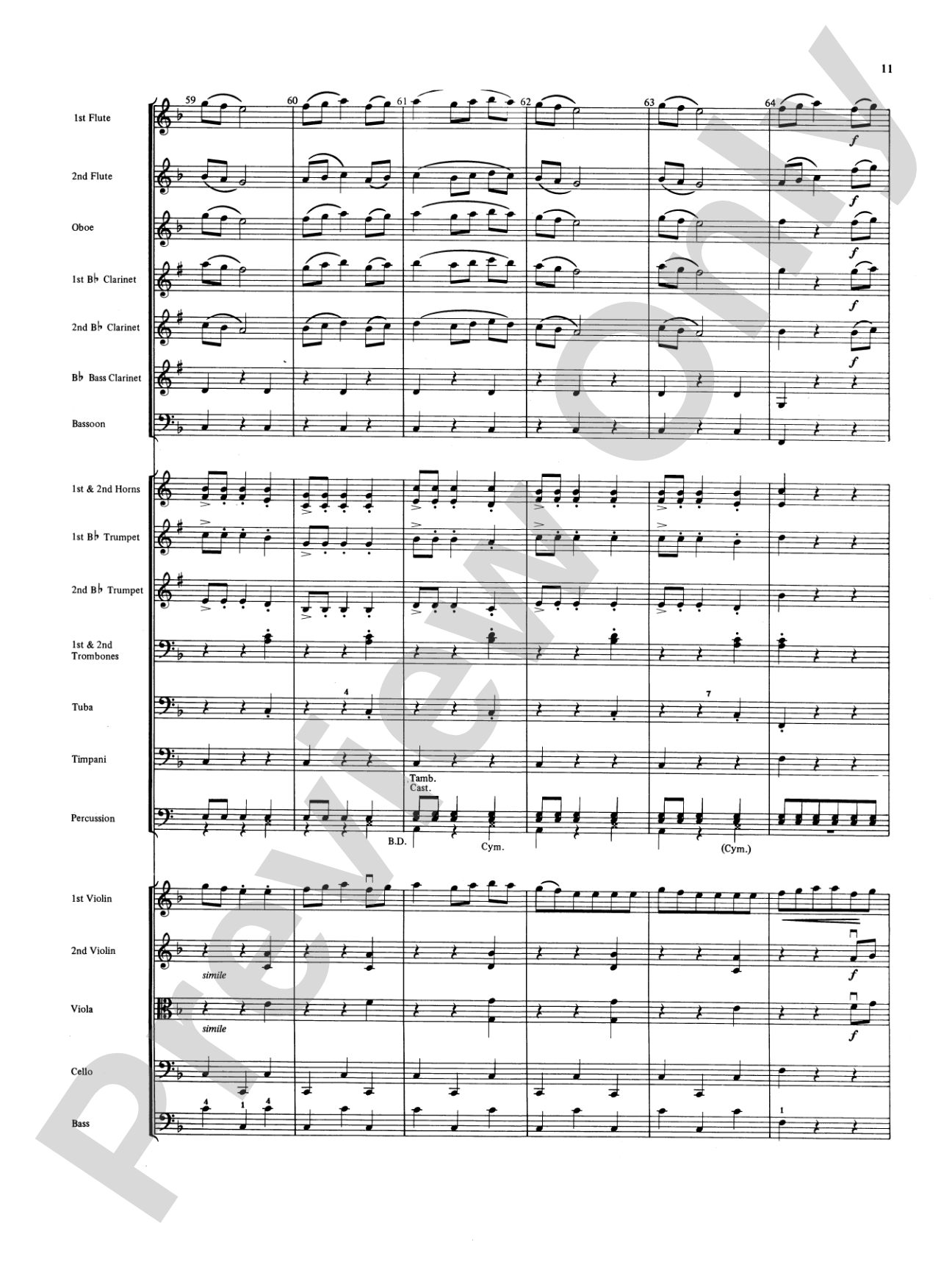 Fandango and Alborado: Full Orchestra Conductor Score & Parts