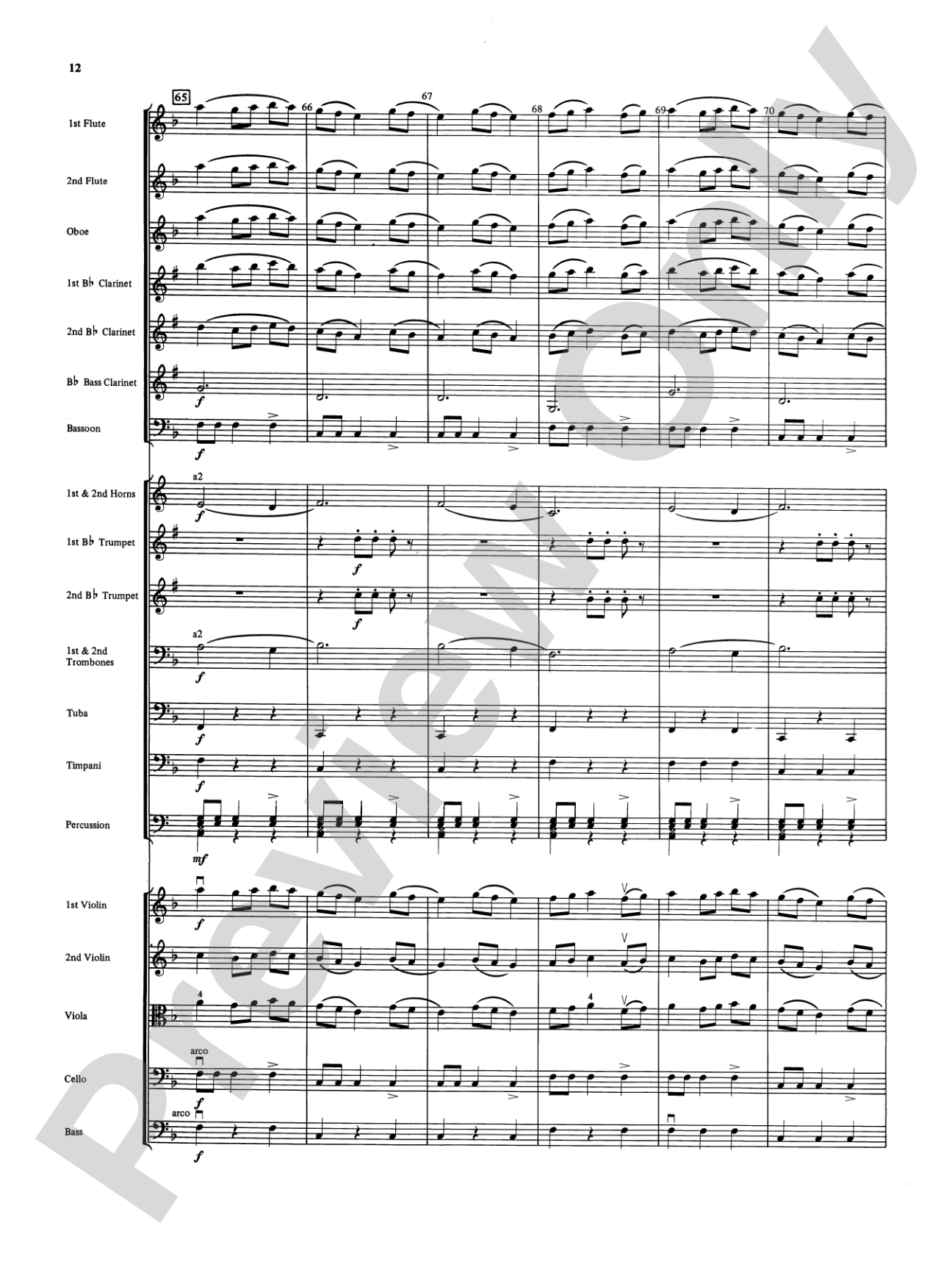 Fandango and Alborado: Full Orchestra Conductor Score & Parts