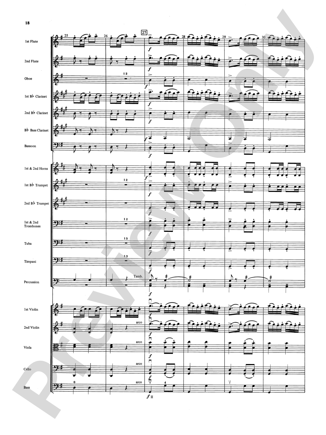 Fandango and Alborado: Full Orchestra Conductor Score & Parts