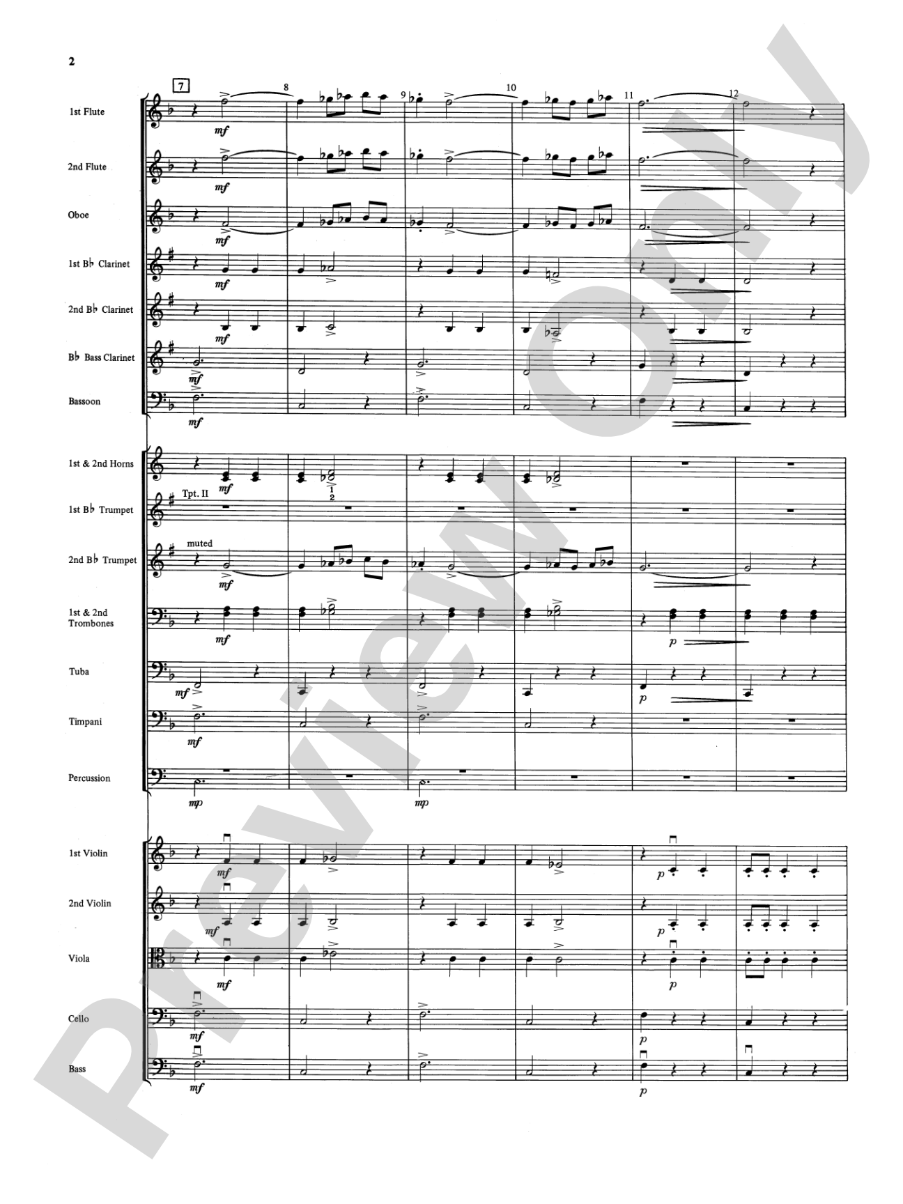 Fandango and Alborado: Full Orchestra Conductor Score & Parts