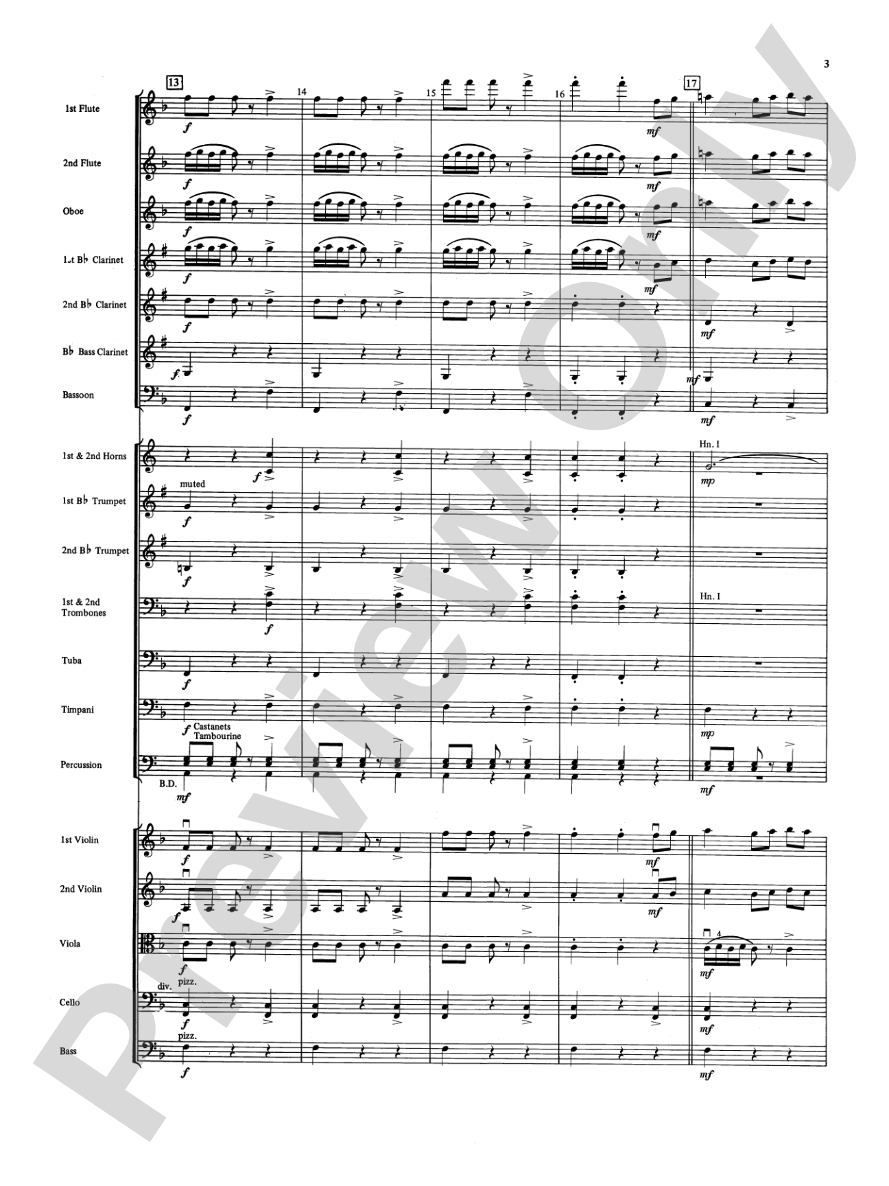 Fandango and Alborado: Full Orchestra Conductor Score & Parts