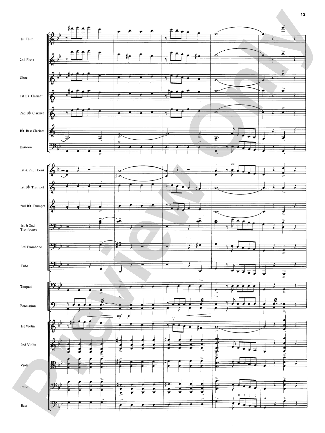 Two South American Tangos: Full Orchestra Conductor Score & Parts