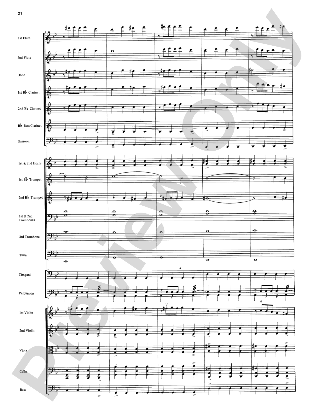 Two South American Tangos: Full Orchestra Conductor Score & Parts