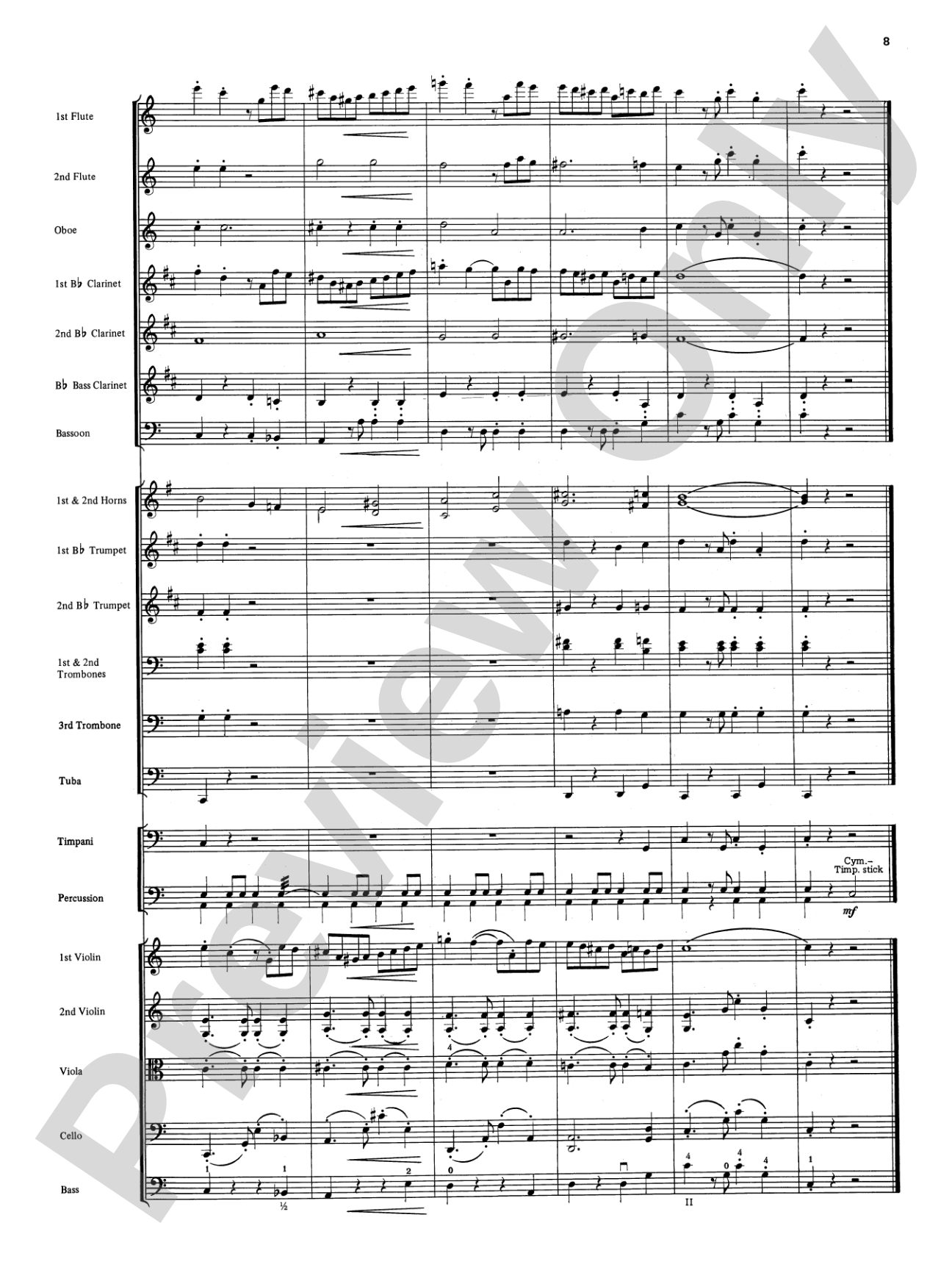 Two South American Tangos: Full Orchestra Conductor Score & Parts