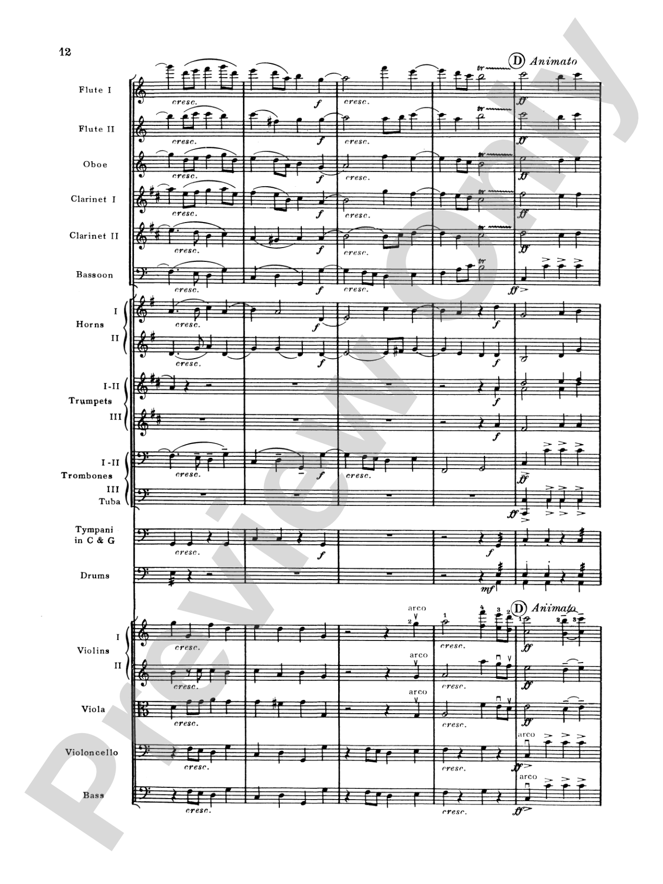 Brahms's 1st Symphony, 4th Movement: Full Orchestra Conductor Score & Parts