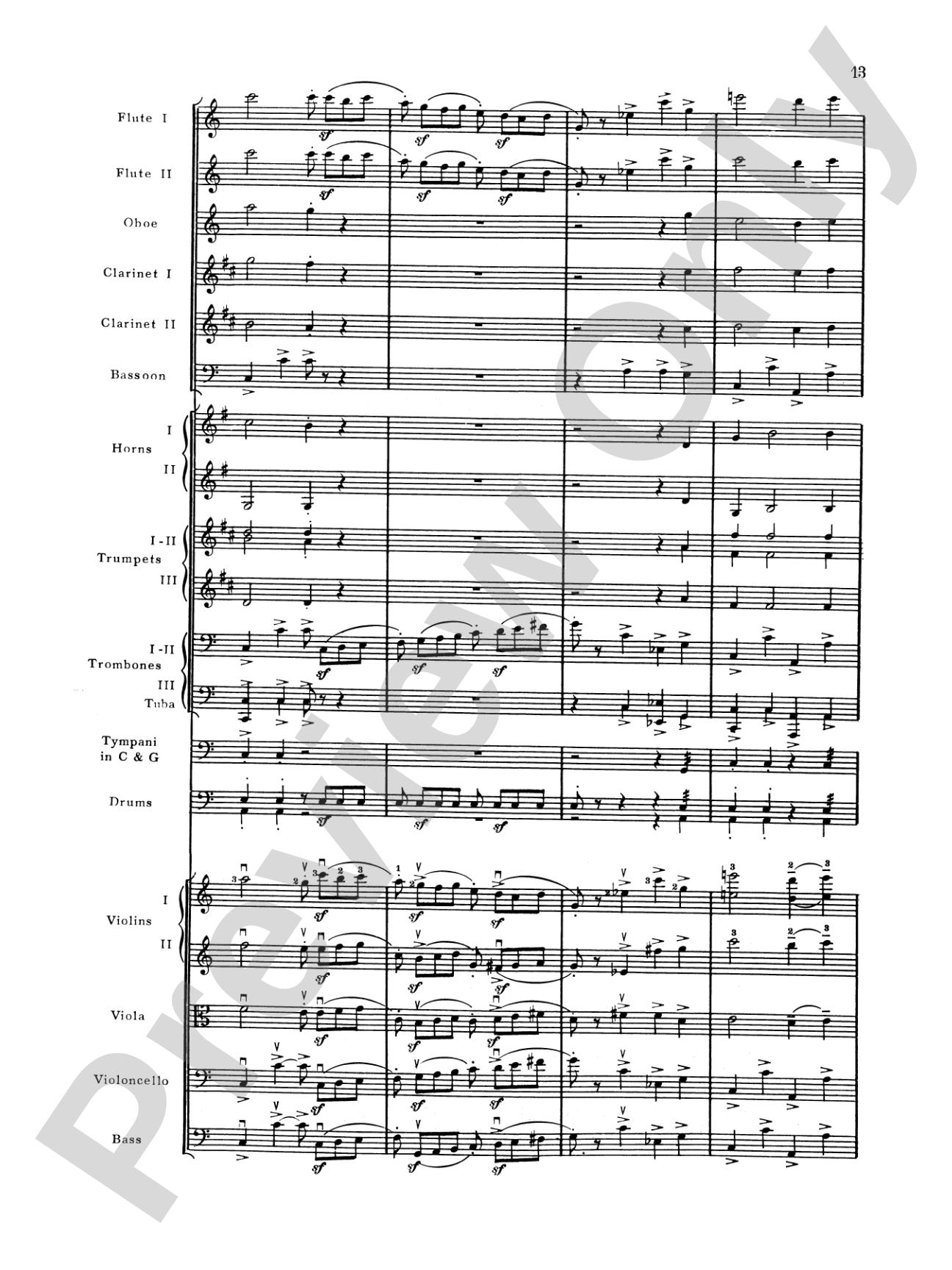 Brahms's 1st Symphony, 4th Movement: Full Orchestra Conductor Score & Parts