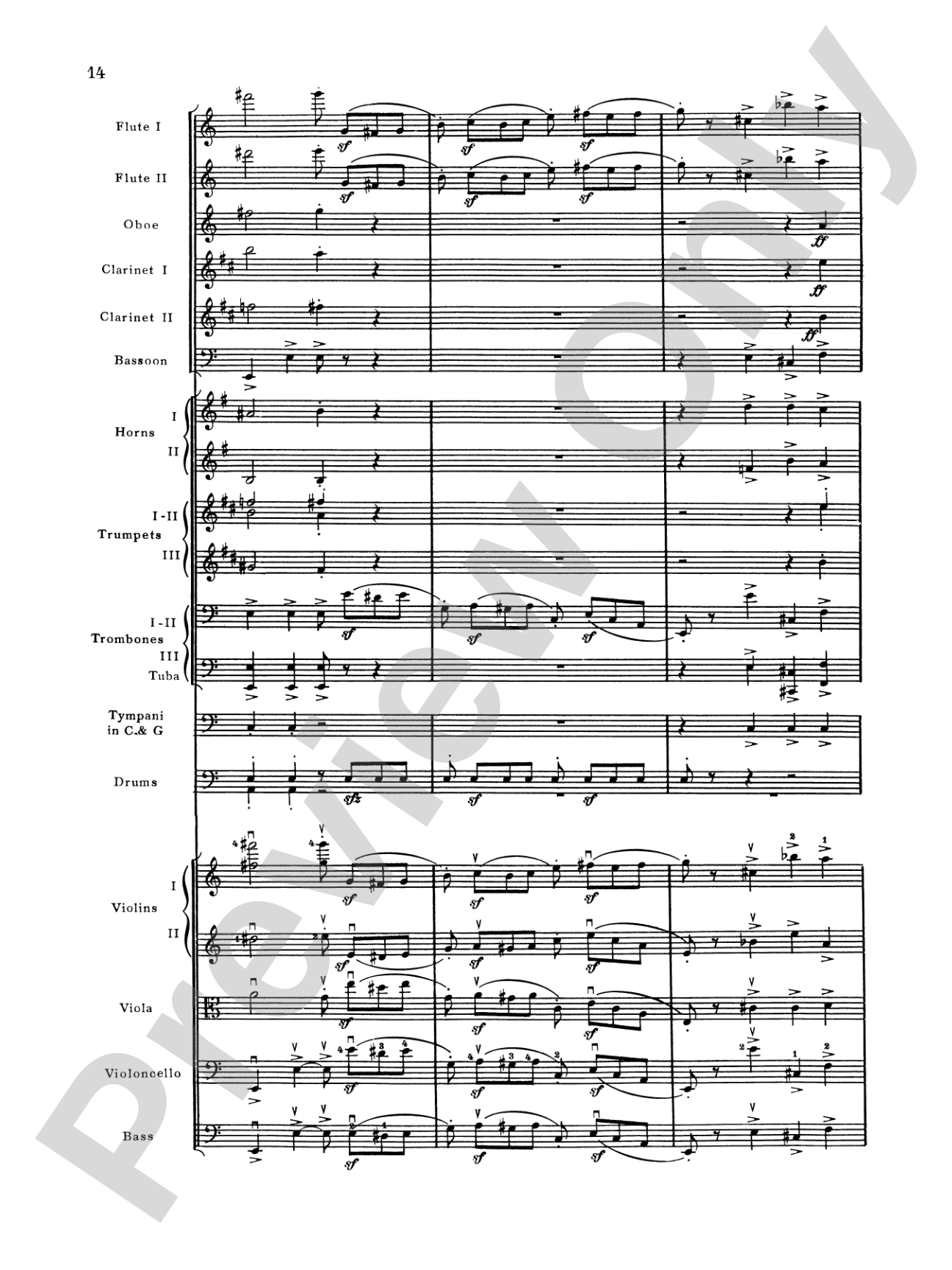 Brahms's 1st Symphony, 4th Movement: Full Orchestra Conductor Score & Parts