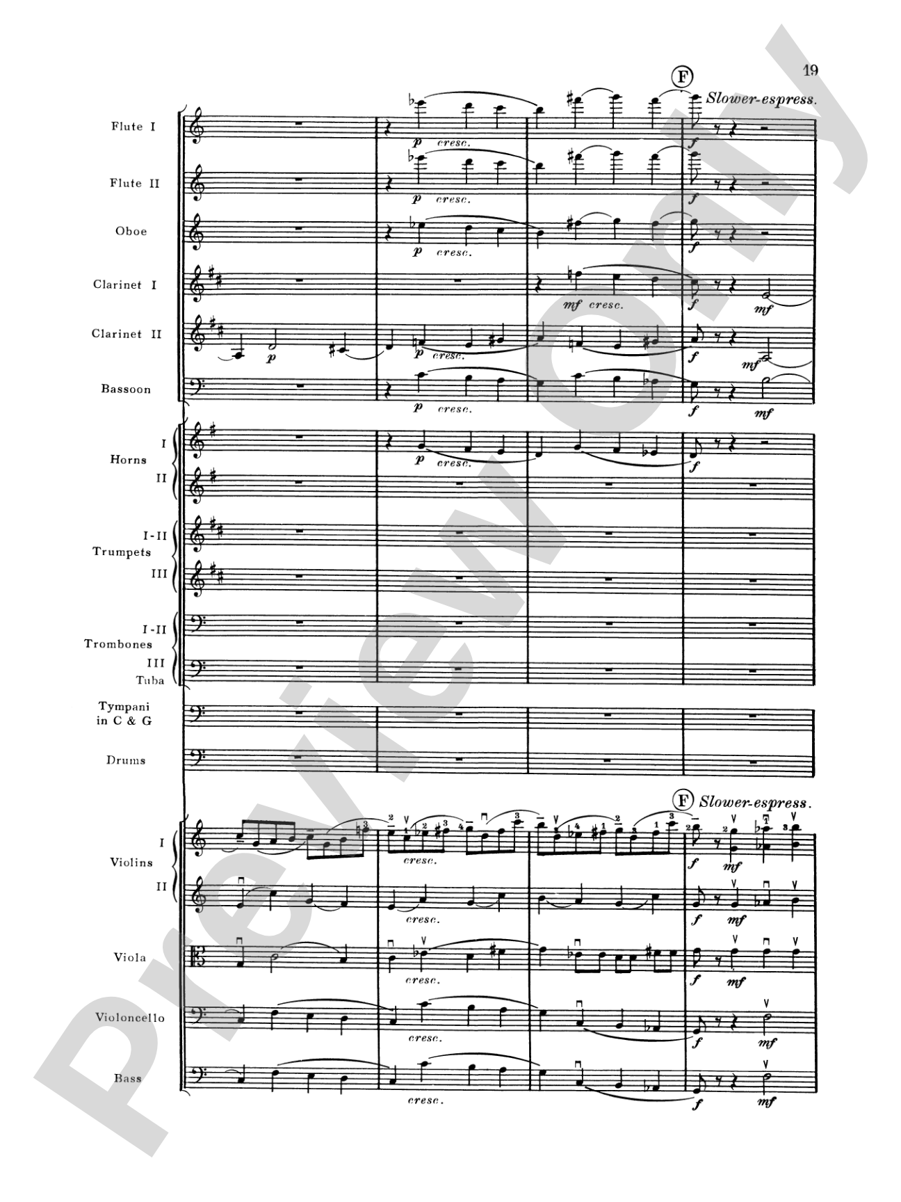 Brahms's 1st Symphony, 4th Movement: Full Orchestra Conductor Score & Parts