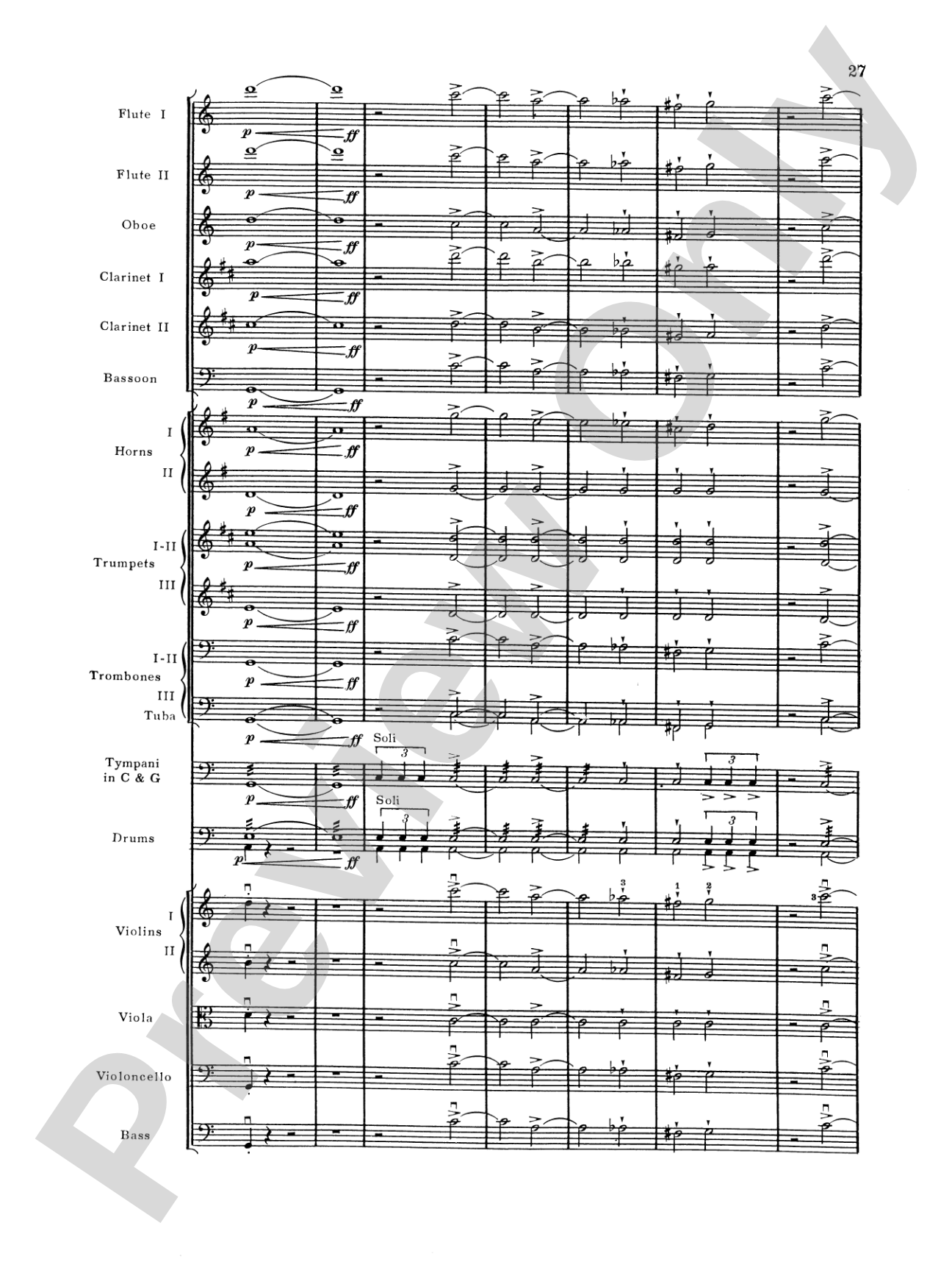 Brahms's 1st Symphony, 4th Movement: Full Orchestra Conductor Score & Parts