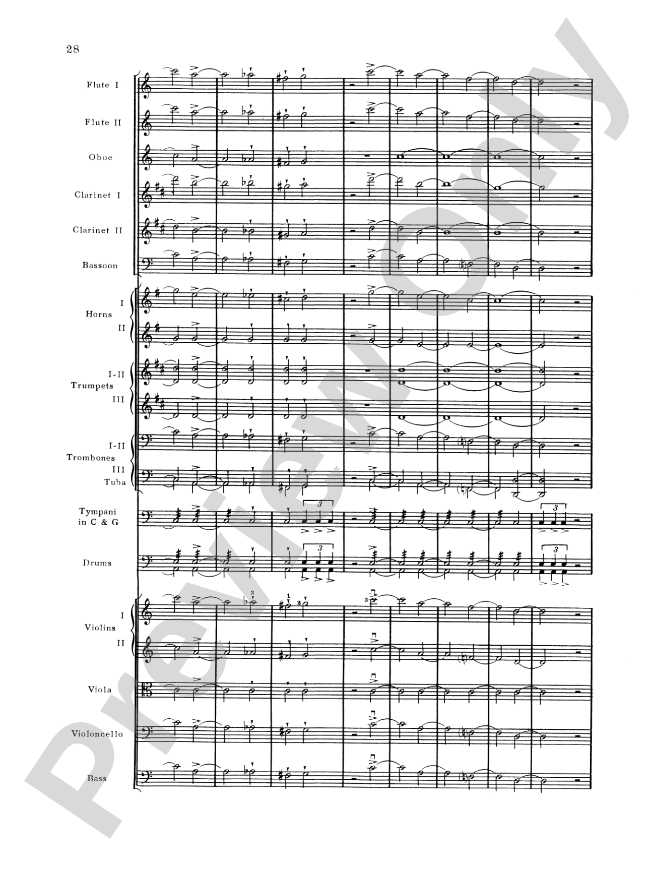 Brahms's 1st Symphony, 4th Movement: Full Orchestra Conductor Score & Parts