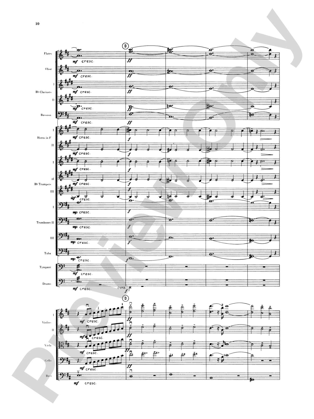 Sibelius's 2nd Symphony, 4th Movement: Full Orchestra Conductor Score & Parts