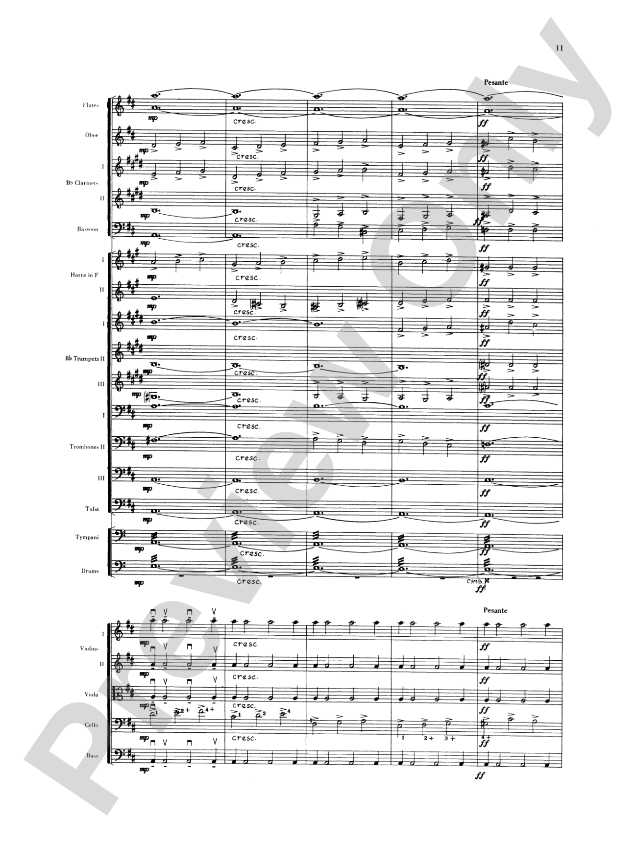 Sibelius's 2nd Symphony, 4th Movement: Full Orchestra Conductor Score & Parts