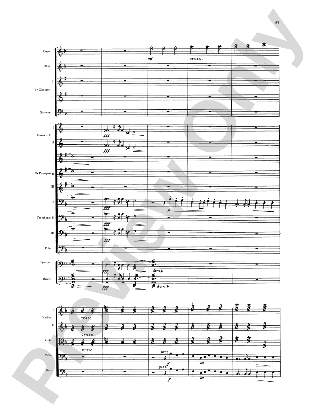 Sibelius's 2nd Symphony, 4th Movement: Full Orchestra Conductor Score & Parts