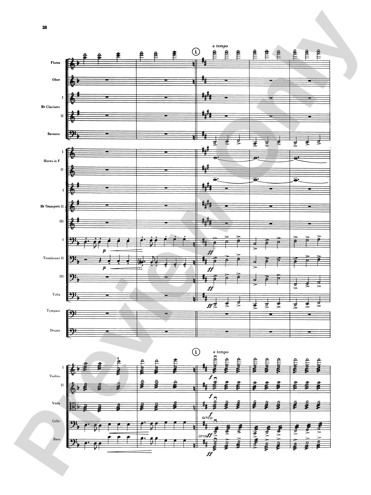 Sibelius's 2nd Symphony, 4th Movement: Full Orchestra Conductor Score & Parts