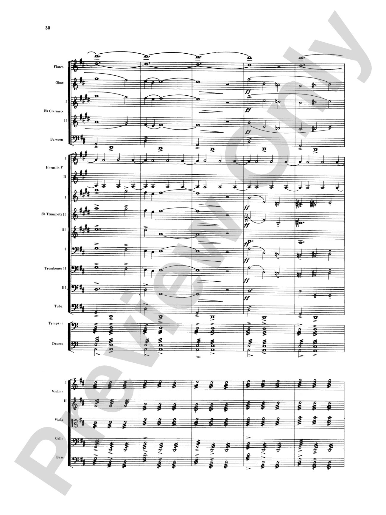 Sibelius's 2nd Symphony, 4th Movement: Full Orchestra Conductor Score & Parts