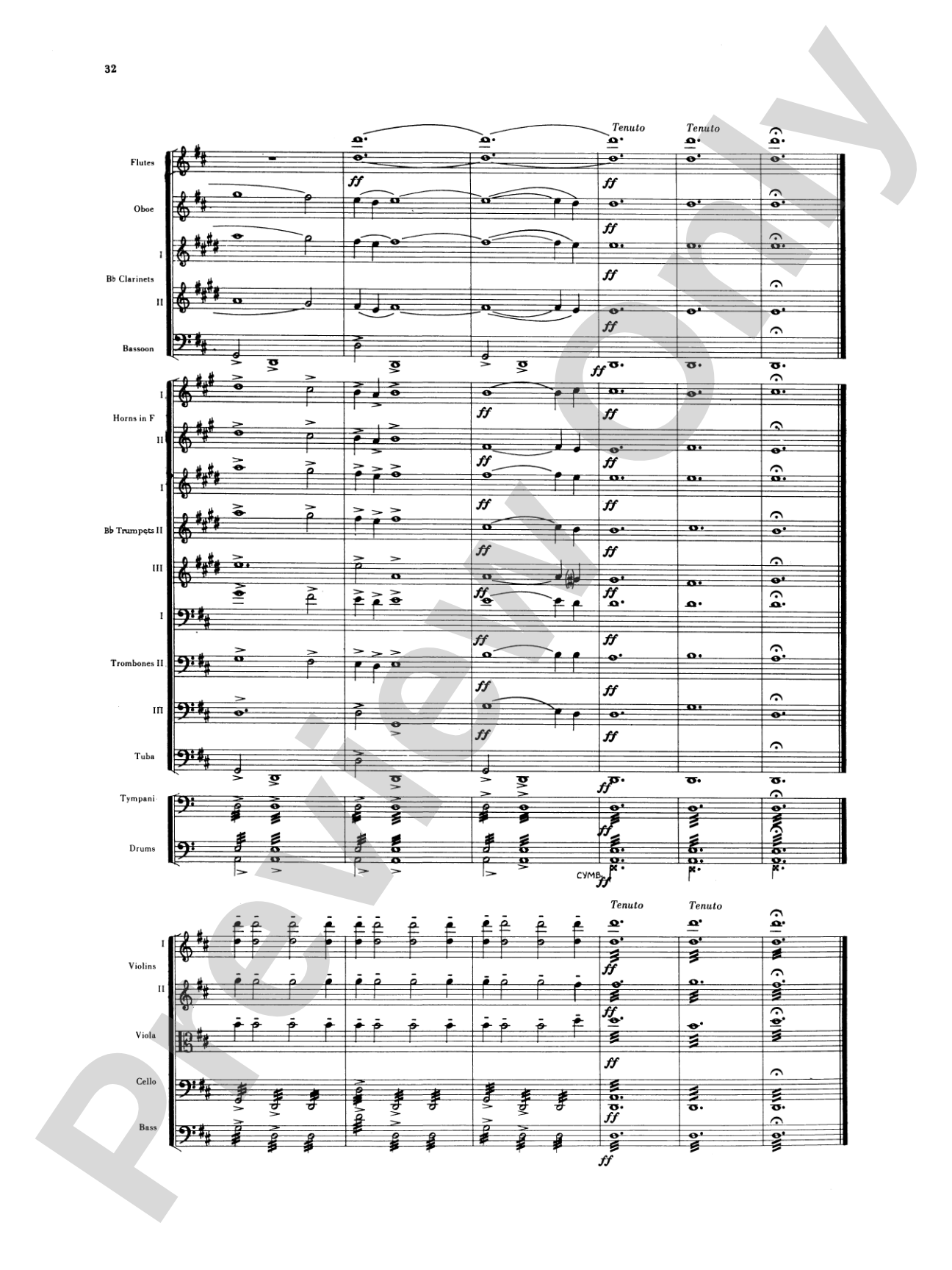 Sibelius's 2nd Symphony, 4th Movement: Full Orchestra Conductor Score & Parts