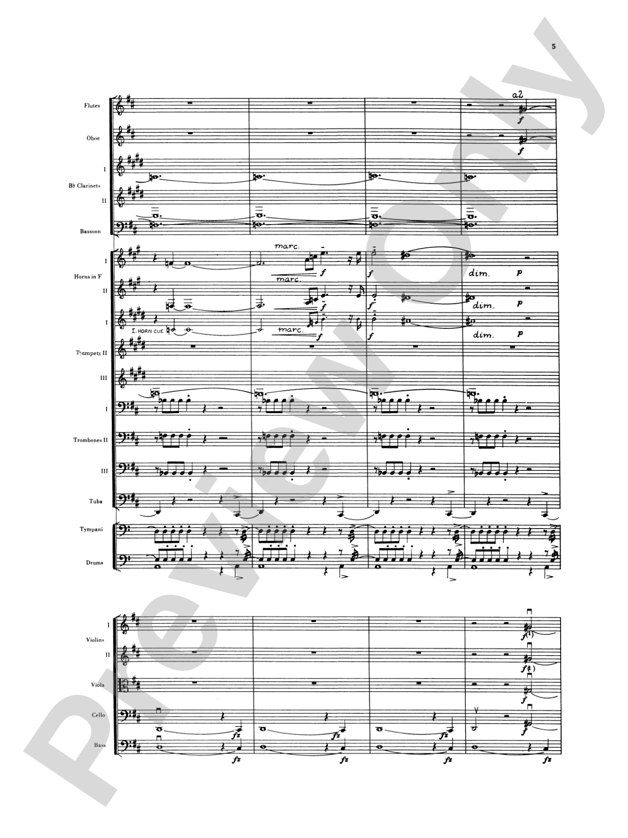 Sibelius's 2nd Symphony, 4th Movement: Full Orchestra Conductor Score & Parts